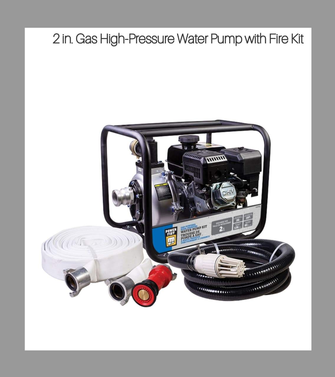 High-Volume 2-Inch Gas Pump with Fire Kit - photo 2