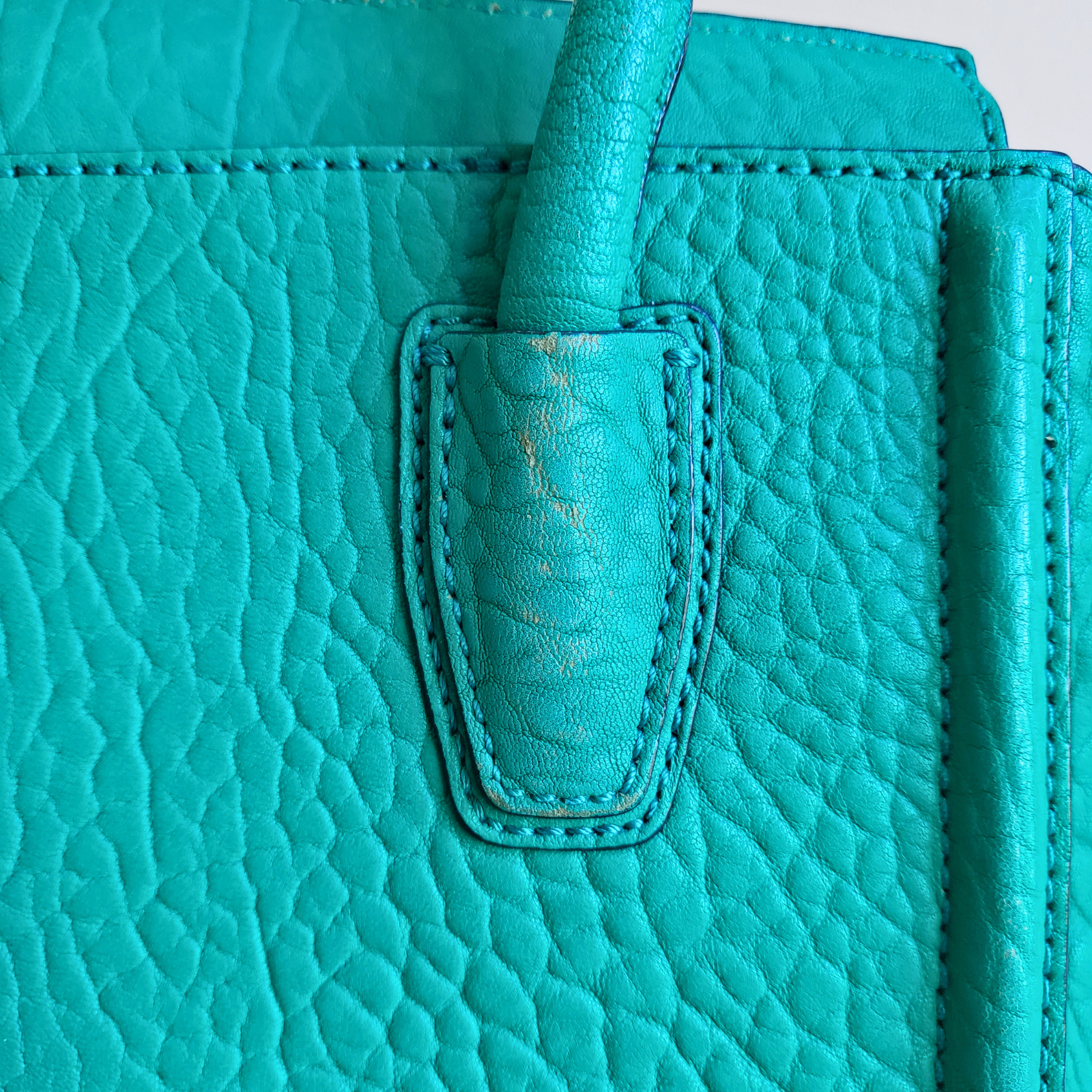 MCM - Mini Oasis Green Satchel Tote With Tags - Pre-Loved! 👜 - photo 4