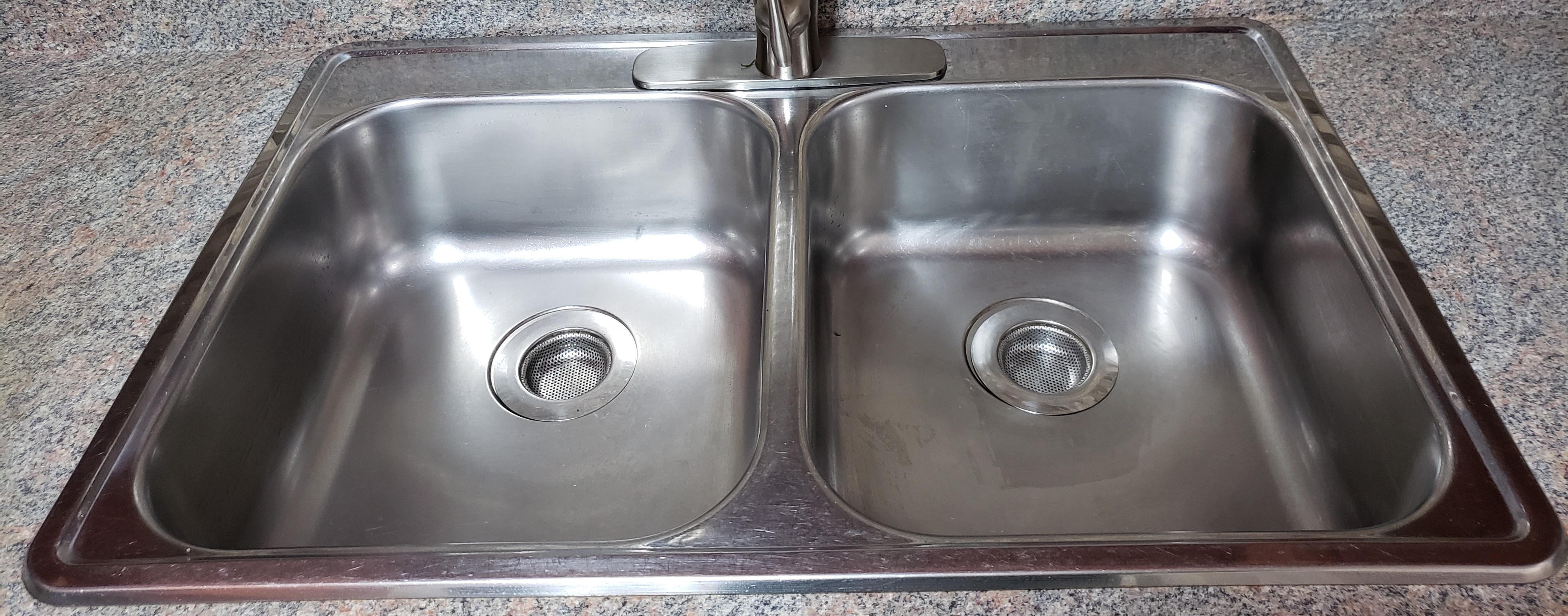 Stainless Steel Double Sink 3 Holes $50 - photo 4