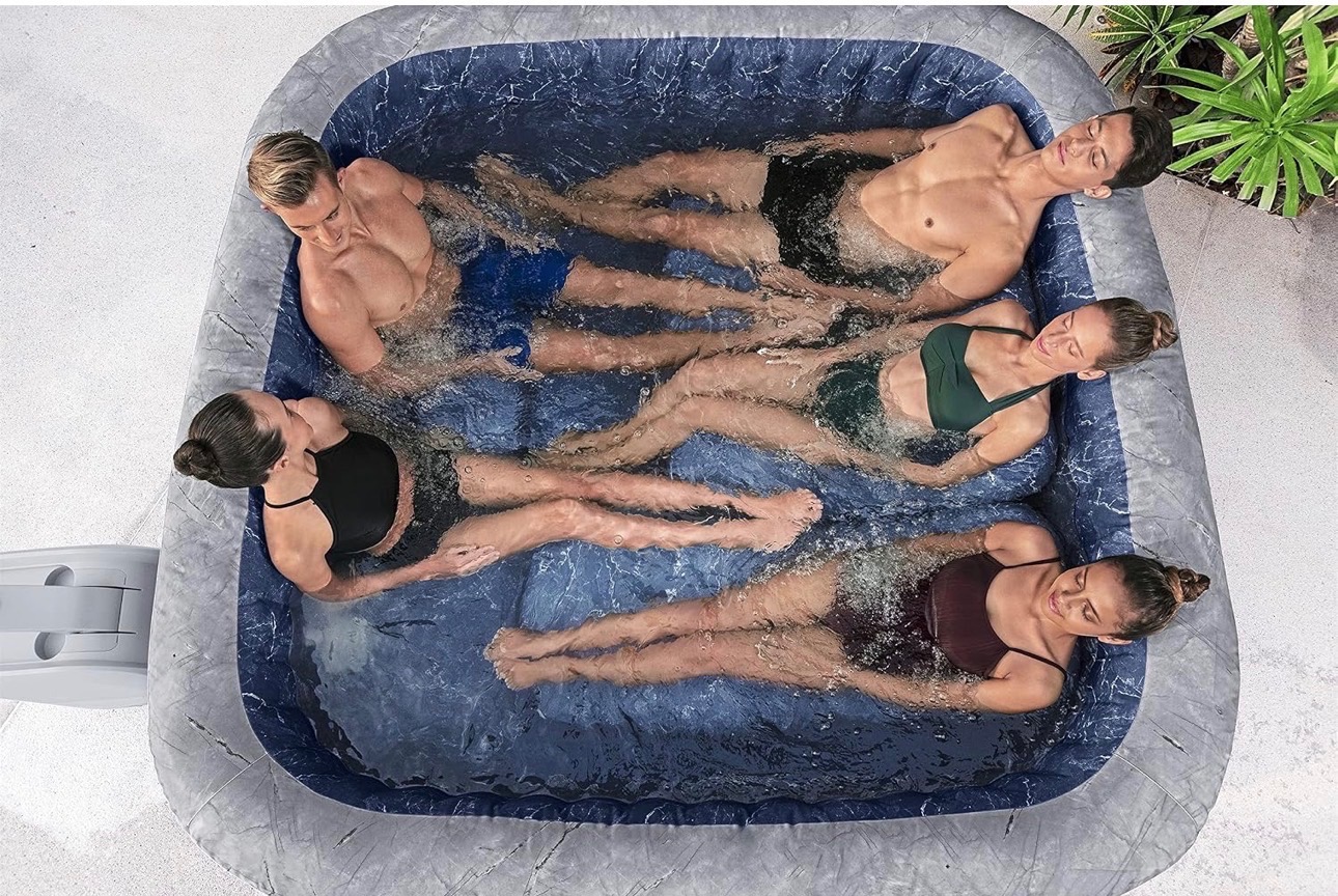 HydroJet Pro Hot Tub Spa Portable Filtered Heated 180Jets 5-7Fit
