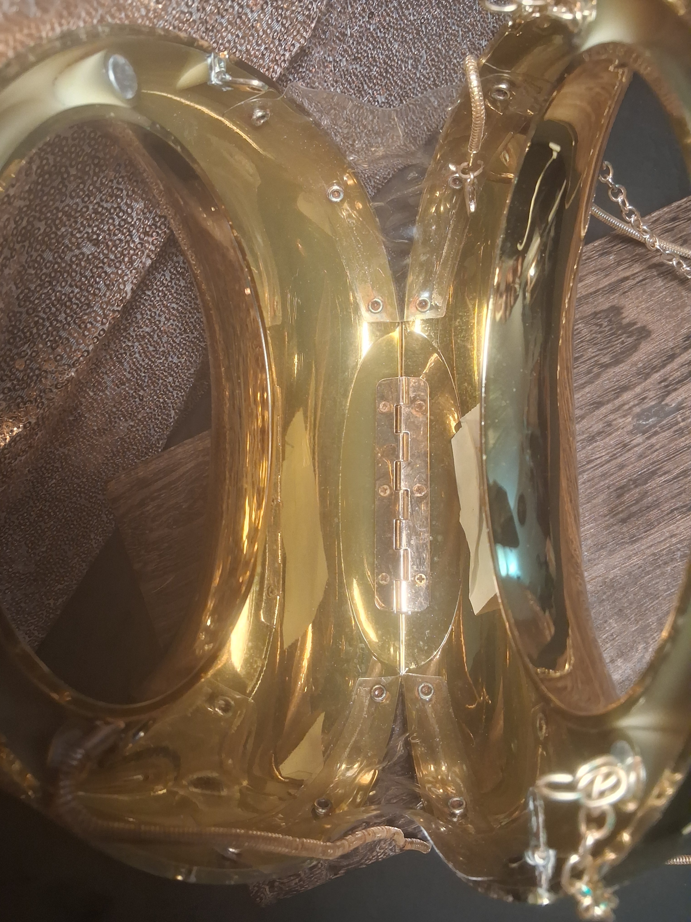 Gold Tone Unique Round Handbag - photo 2