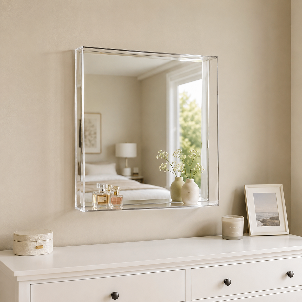Brand New IKEA GRIMSTORP Mirror with Built-in Shelf - photo 4