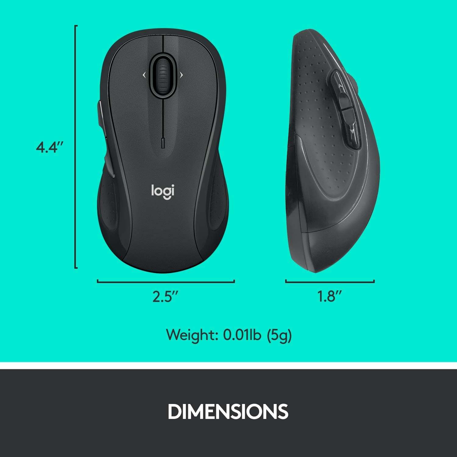 Logitech M510 Wireless Mouse with USB Unifying Receiver - photo 5