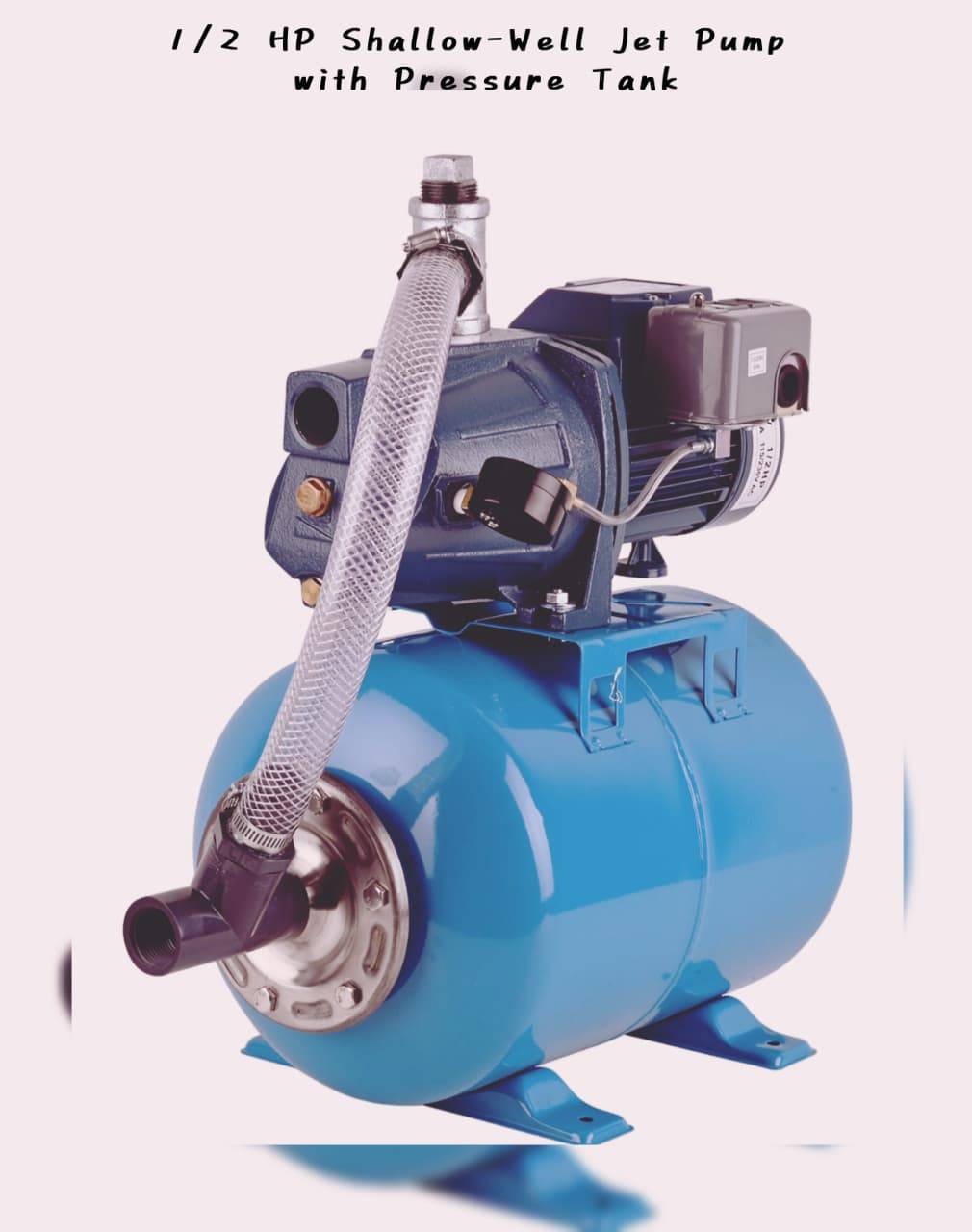 1/2 HP Shallow-Well Jet Pump with Pressure Tank - photo 3
