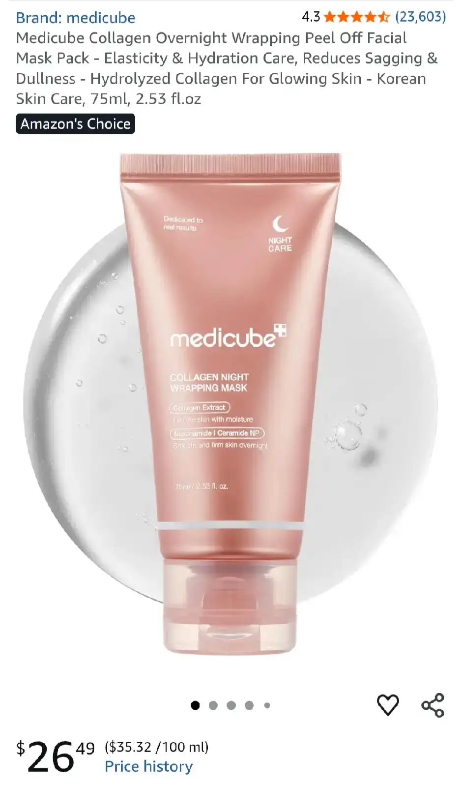 Medicube Collagen Night Wrapping Mask