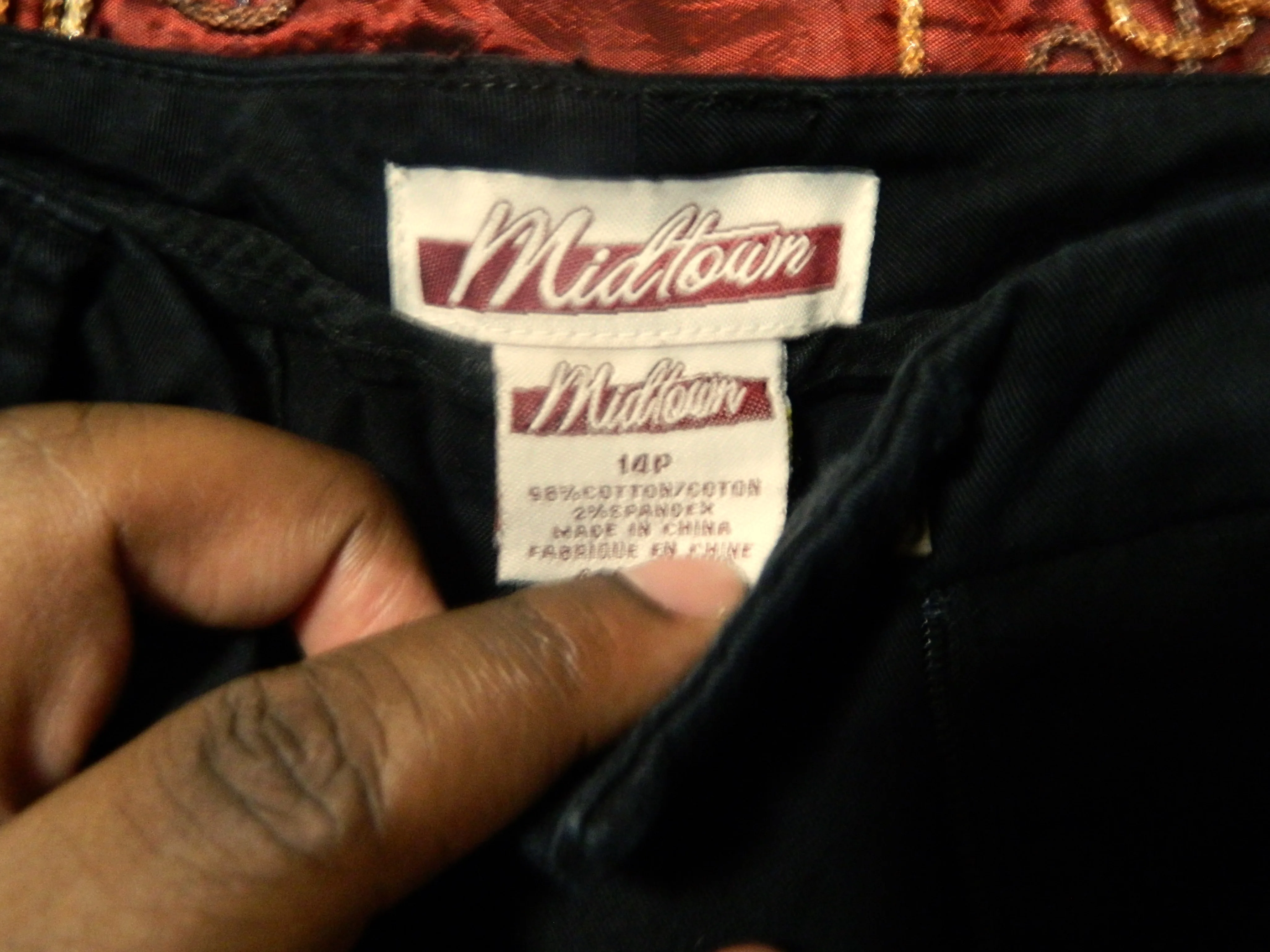 Navy Blue Midtown brand petite pants  32x32 - photo 2