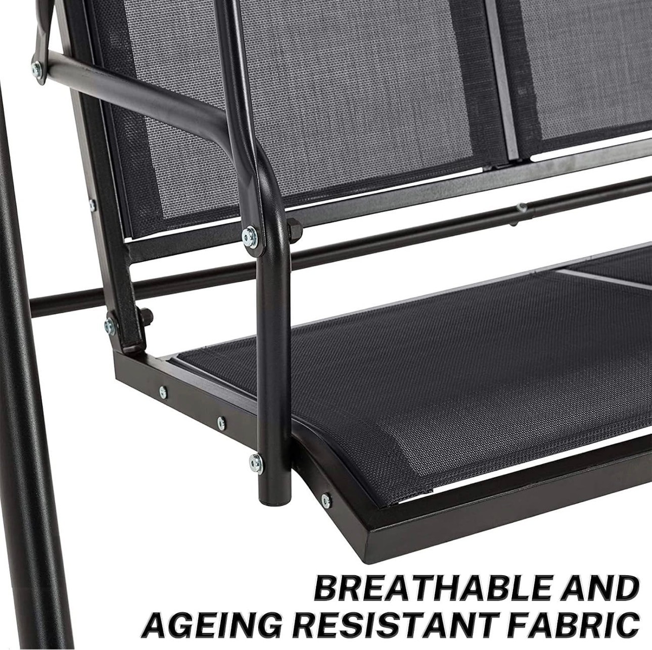 Patio Outdoor Swing Chair Hammock Metal Adjustable Heavy Duty - photo 3