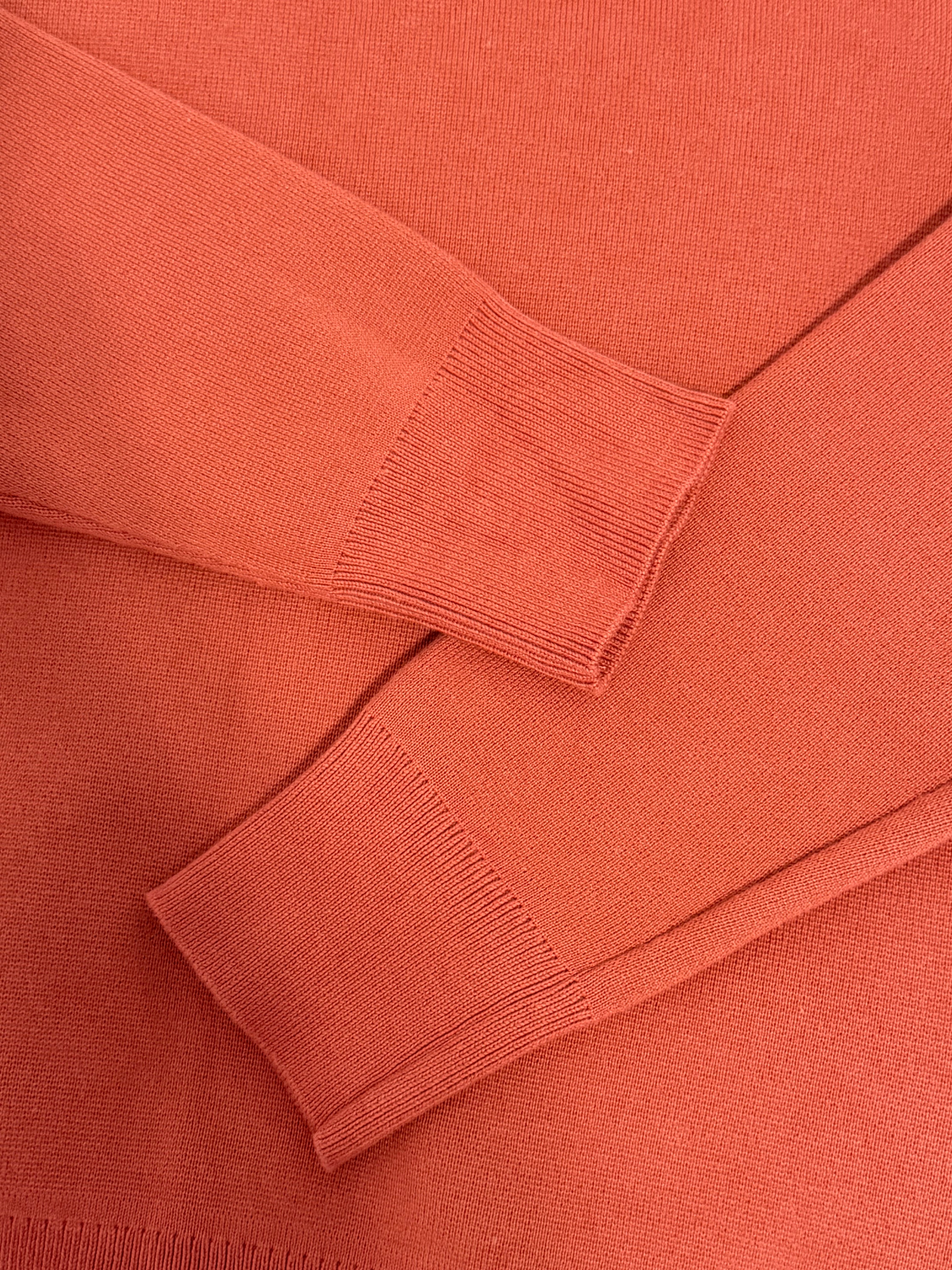 UNIQLO Crew Neck Sweater – Rust / Burnt Orange - photo 4