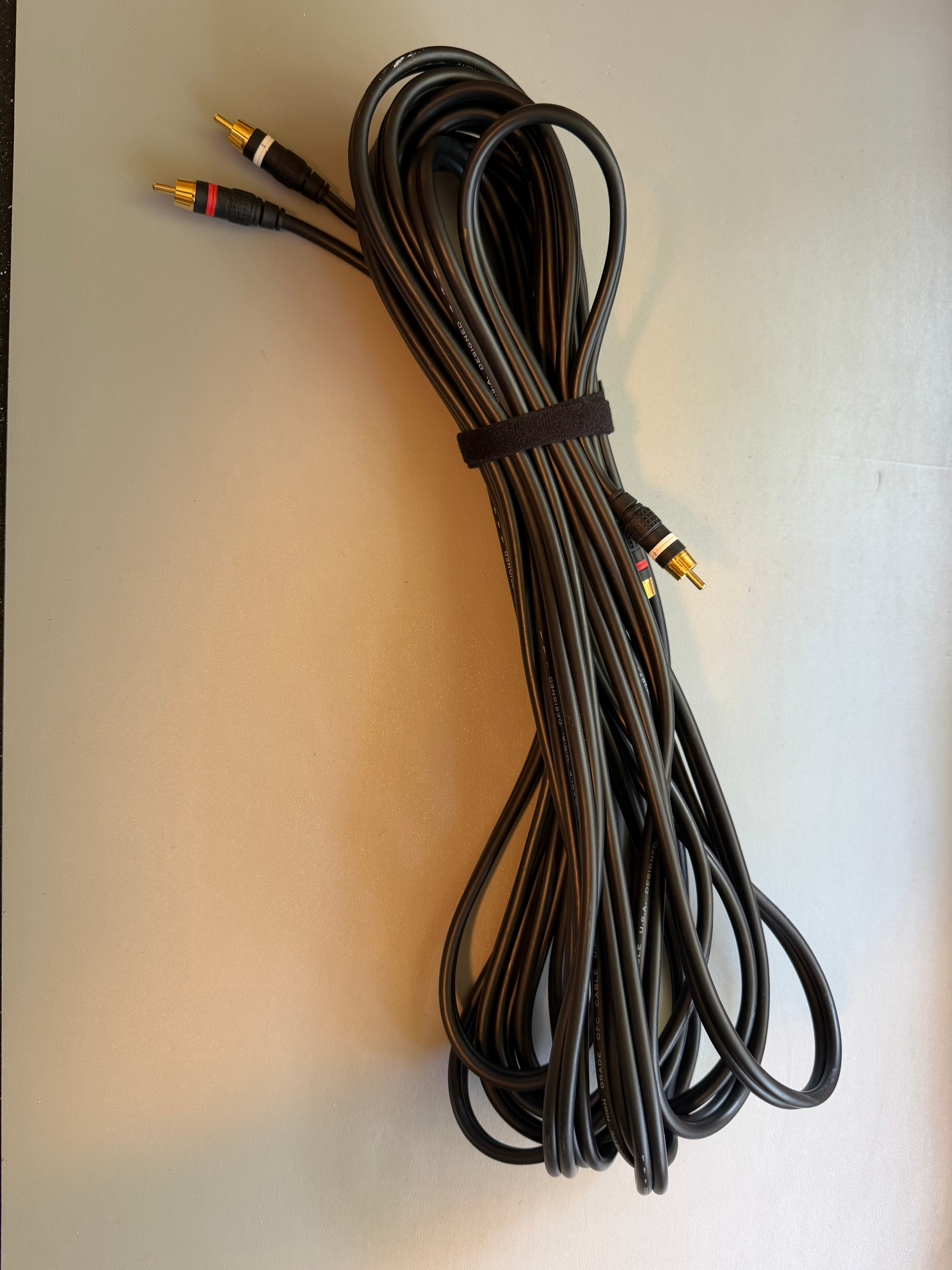 OFC Audio Acoustic High Grade RCA Cable - 9.75 metres - photo 2