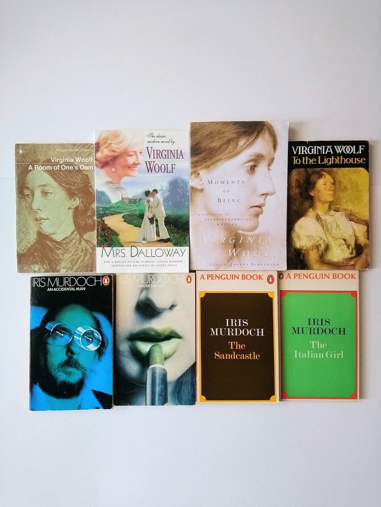 Virginia Woolf / Iris Murdoch books!