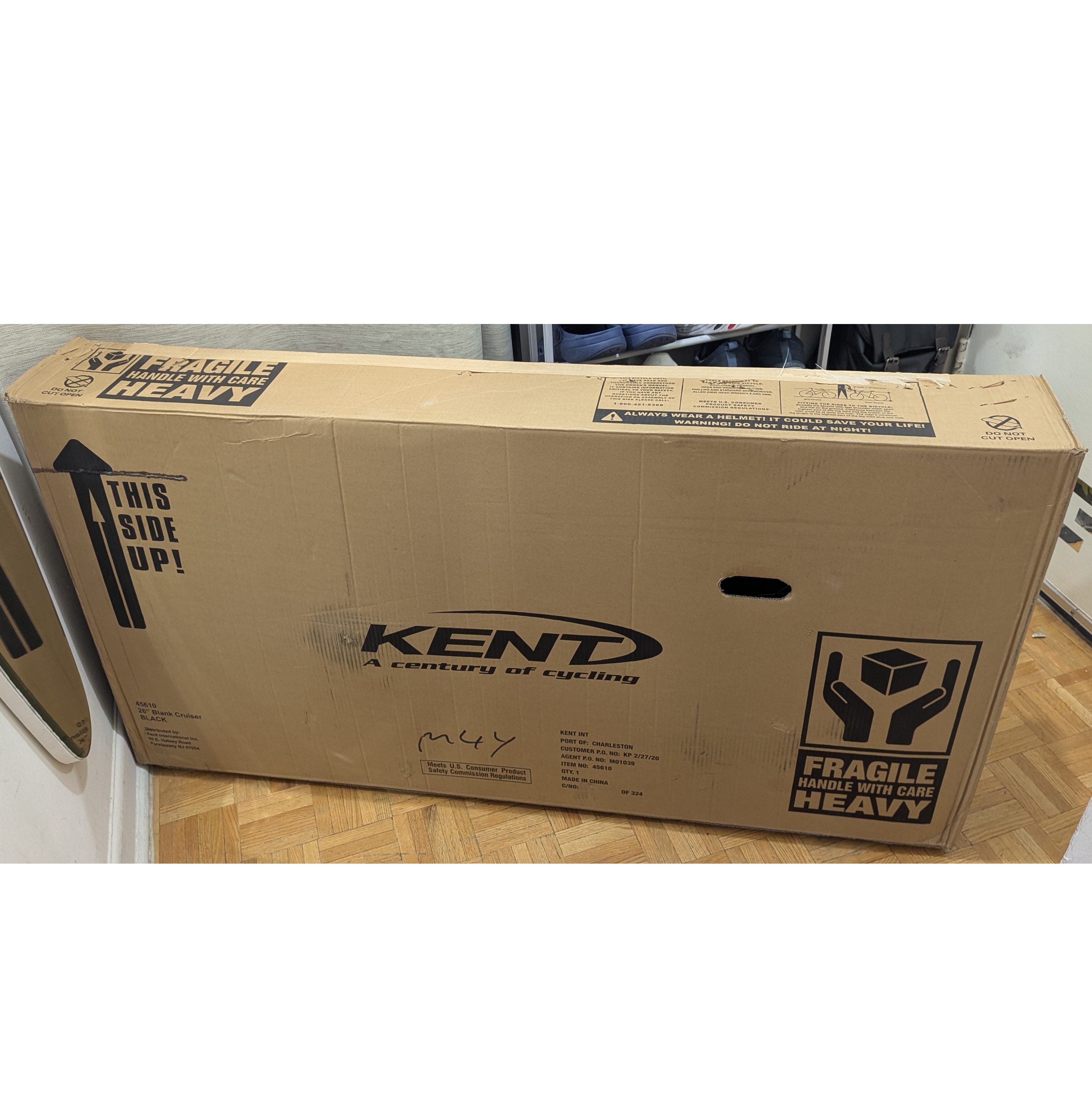 NEW 26" Kent Blank Black Cruiser Bike Bicycle in box