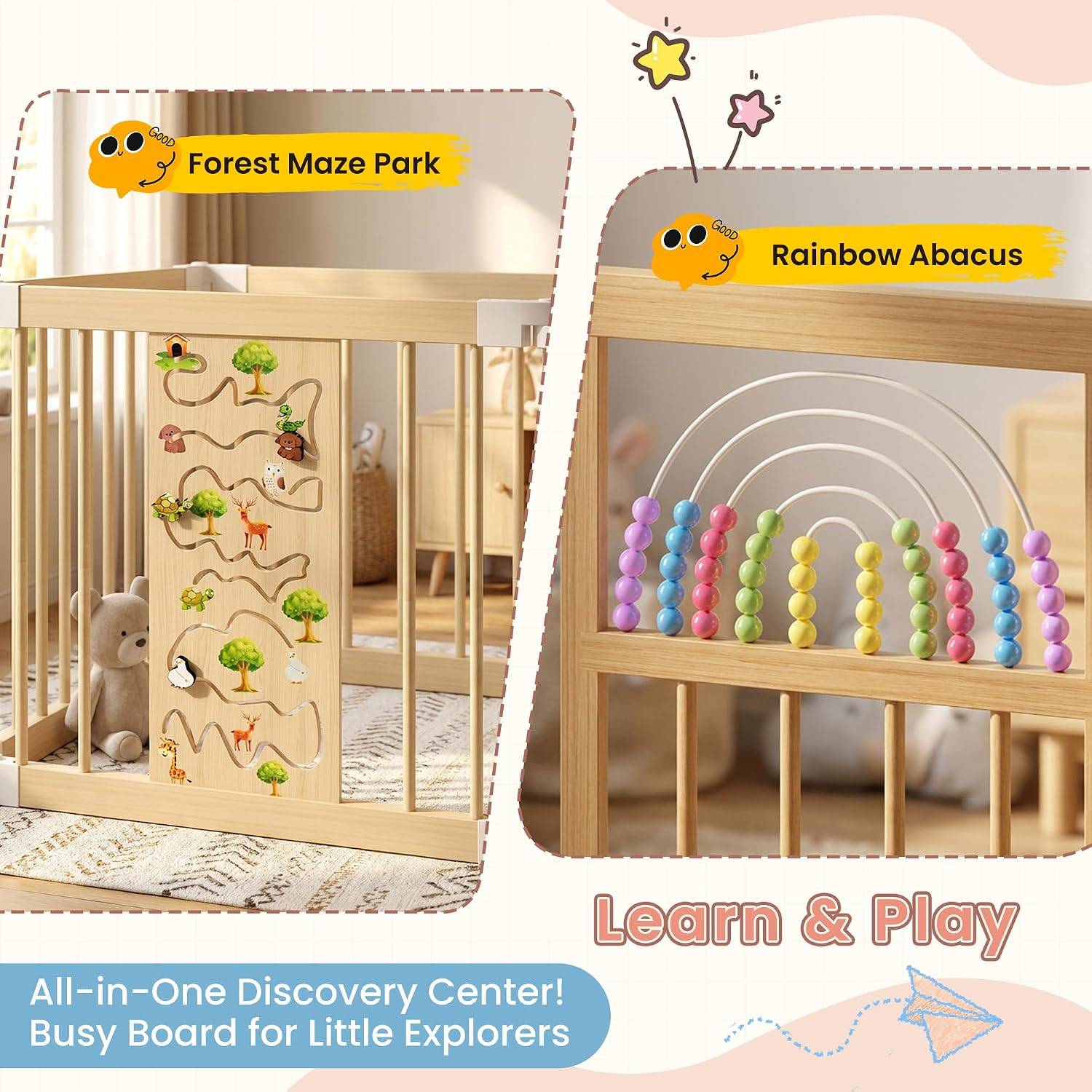 BNIB: 8 panel 24" tall baby playpen - photo 5