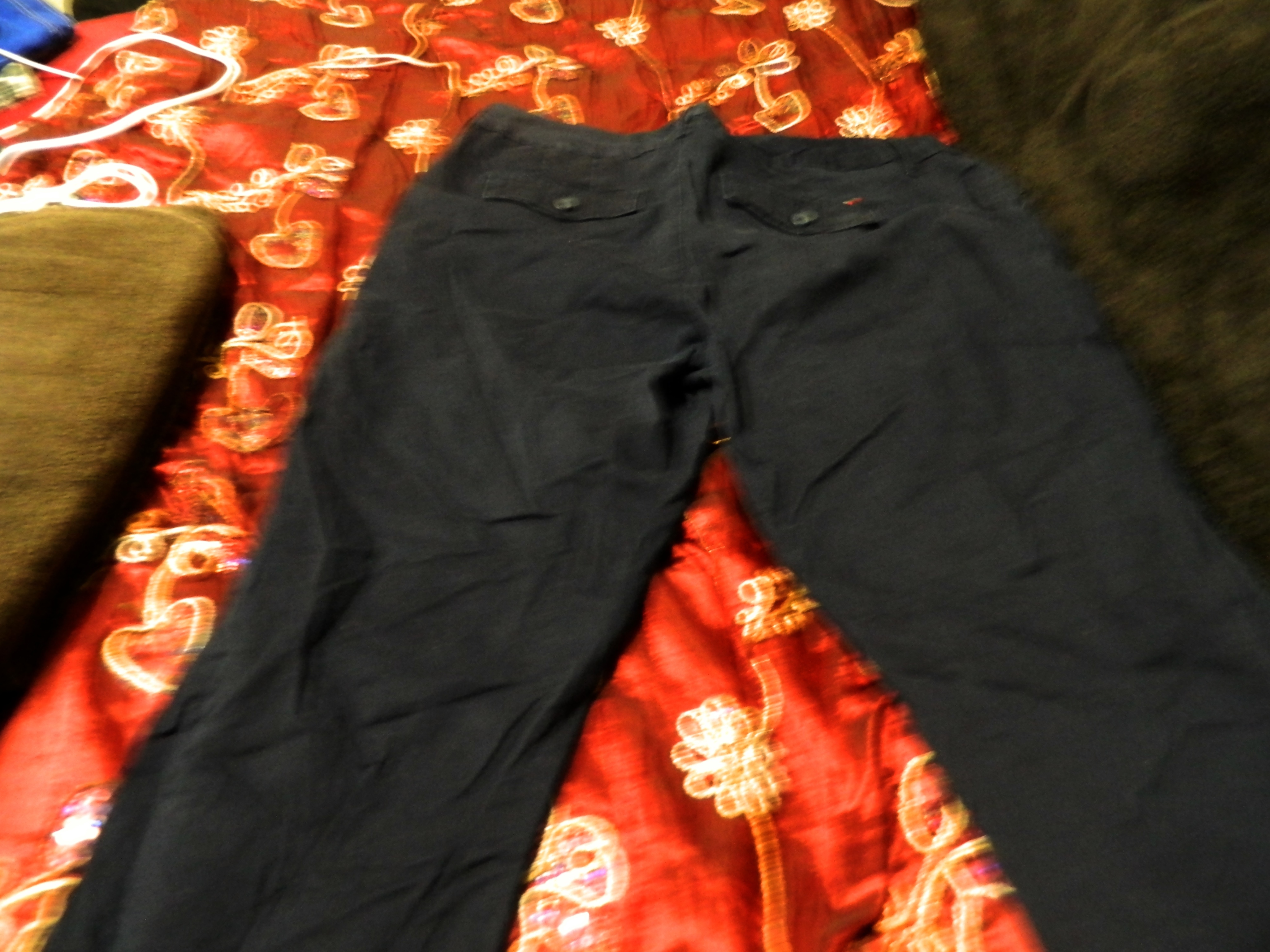 Navy Blue Tommy Hilfiger stretch chino pants - photo 3