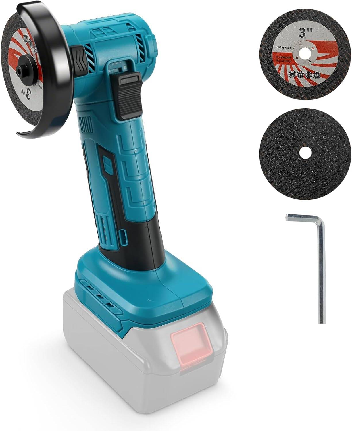 Brushless Mini Angle Grinder 3" Portable Cordless - photo 3