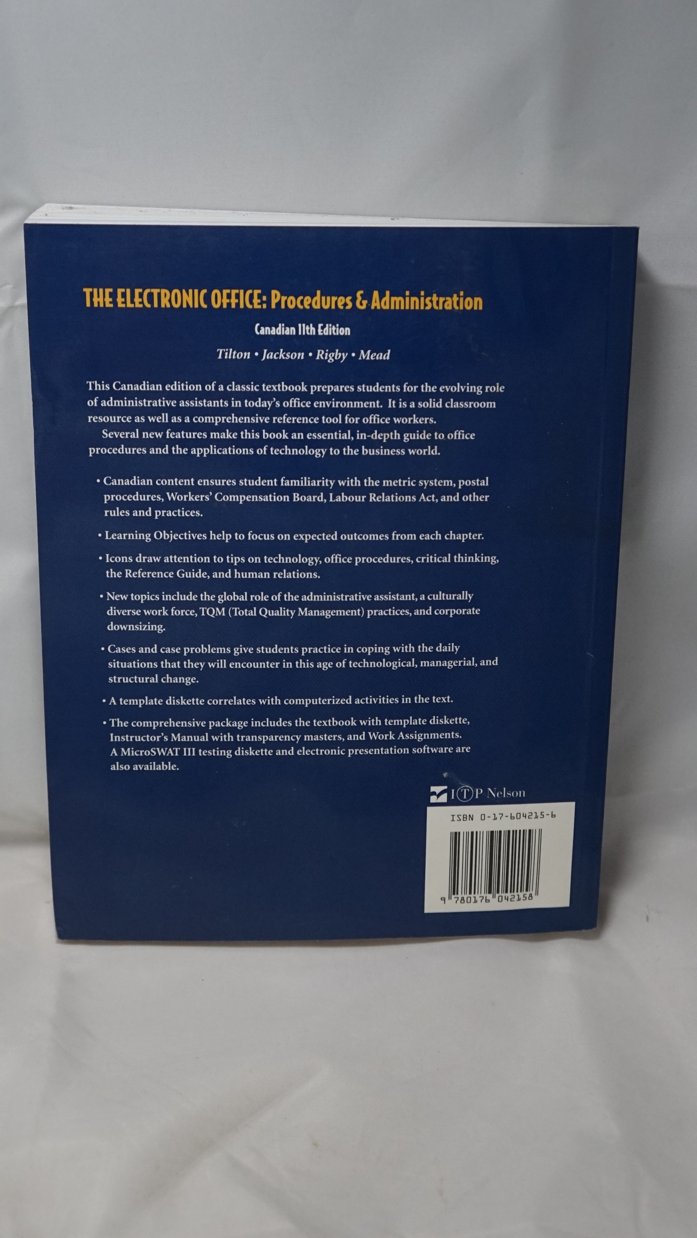Electronic Office Procedures & Administration Canadian 11th Ed T - photo 2