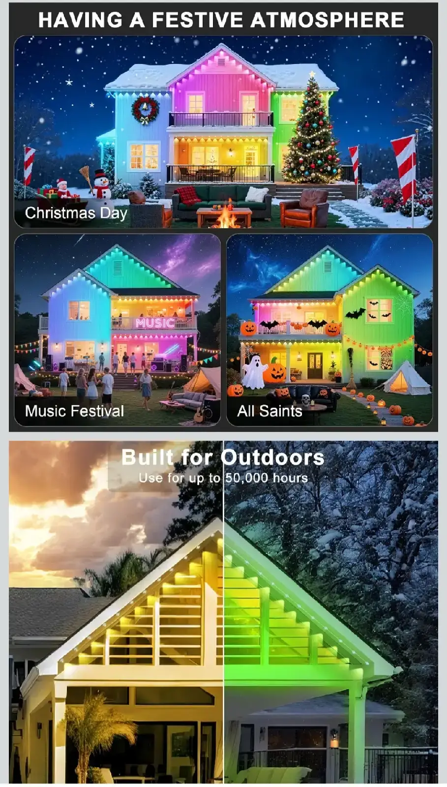 CETELUMA 150FT Outdoor RGB Lights - photo 4