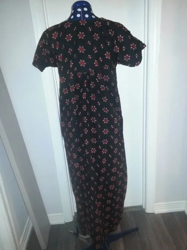 Patterned Long Indian Night Gown/ House Dress (Used) - photo 3