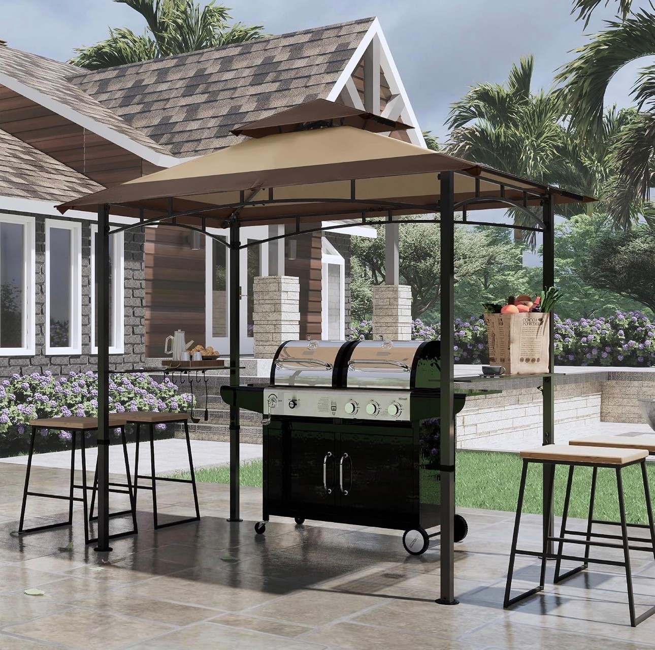 NEW: Grill Gazebo Backyard BBQ Canopy Rust-Proof - photo 2