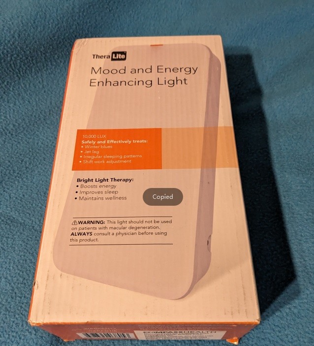 TheraLite Mood and Energy Enhancing Bright Light Therapy Lamp