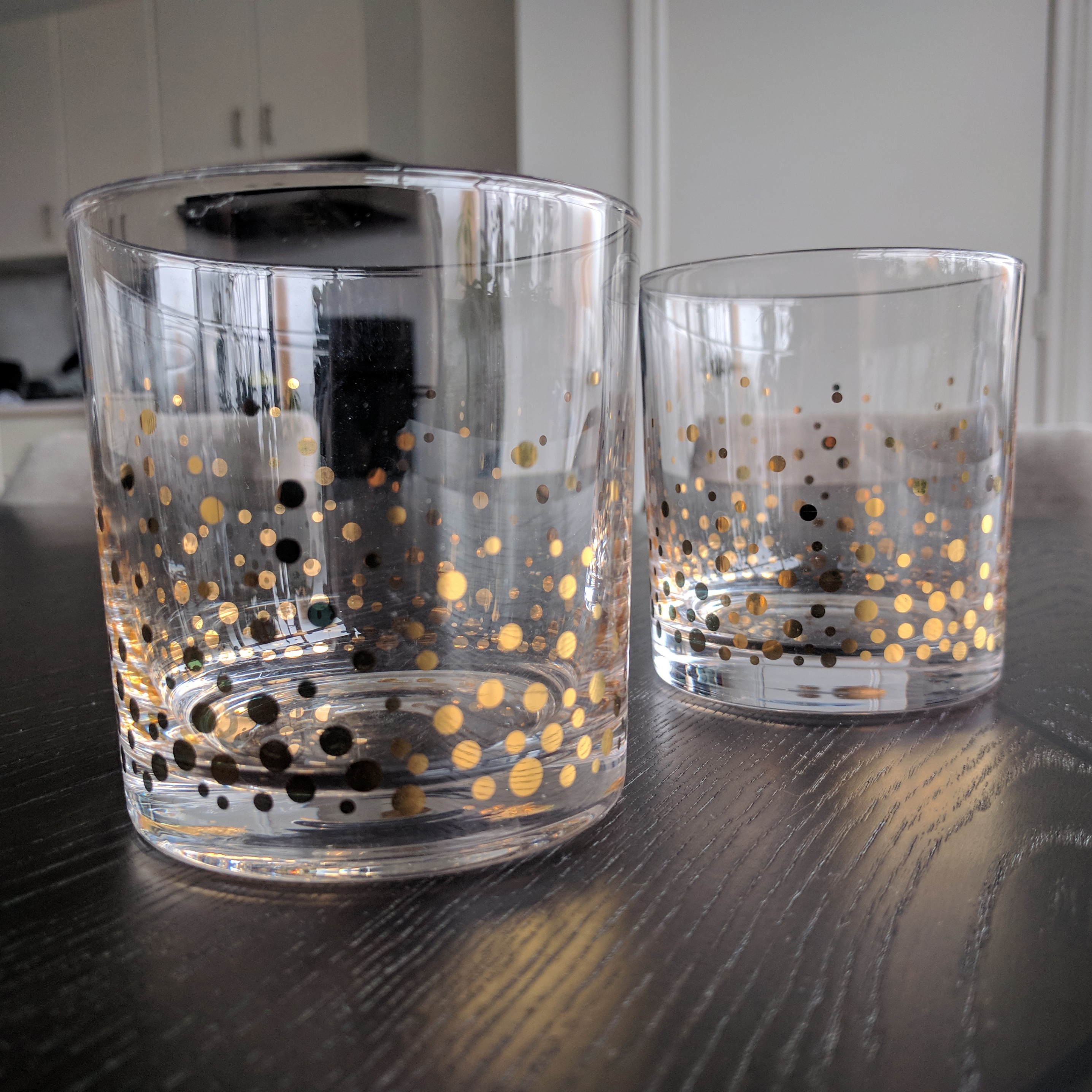 Gold Cocktail Drinking Glasses