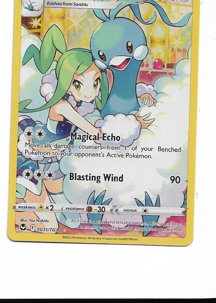 Pokemon Altaria TG11/TG30 Silver Tempest Trainer Gallery NM