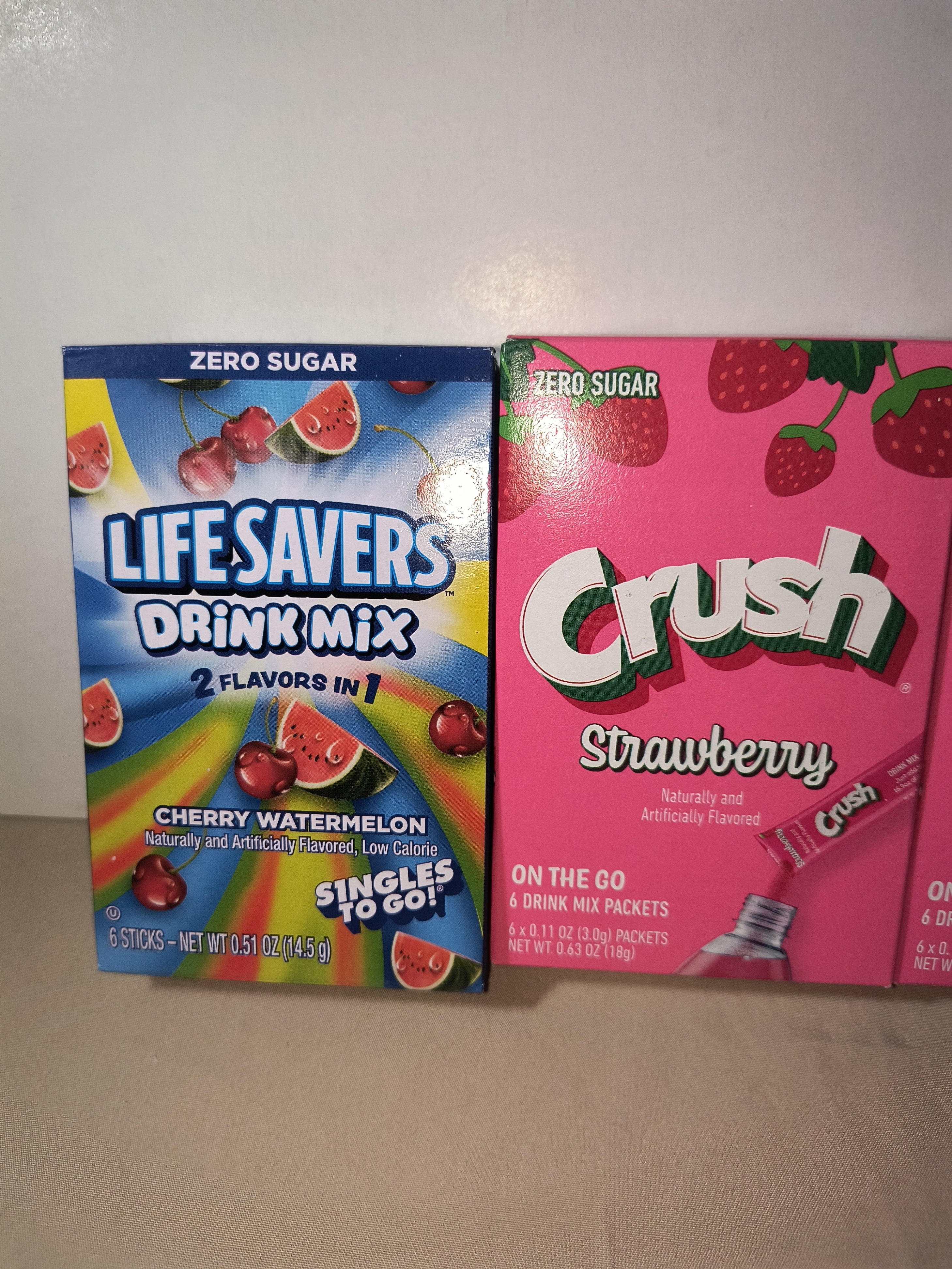 4 Pack LifeSavers Cherry Watermelon & Crush Strawberry! No Sugar - photo 4