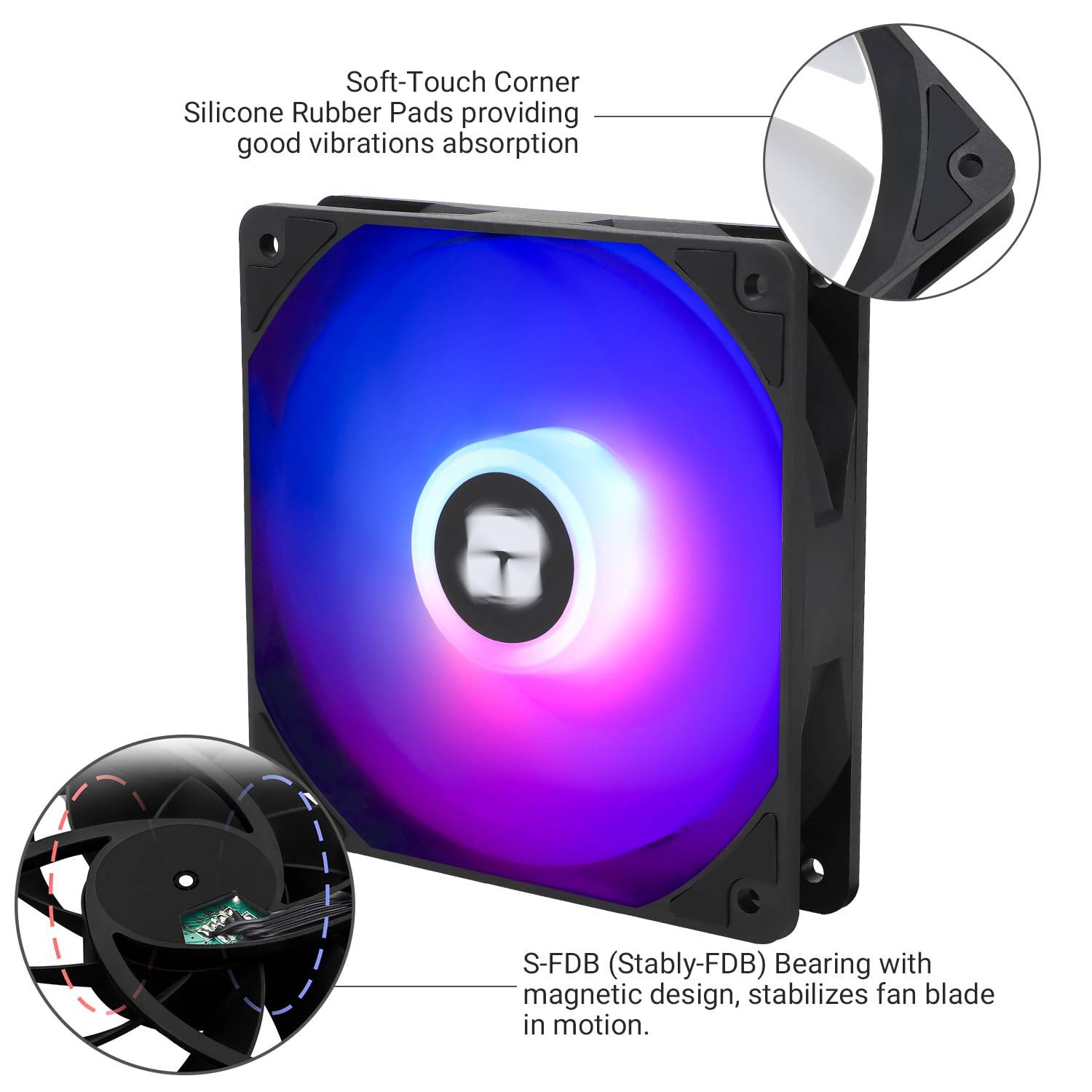 Thermalright TL-C12C-S x5 120mm ARGB PWM Case Fan Kit NEW Sealed - photo 4