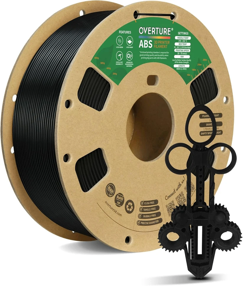 Overture 3D Printer Filament 1.75mm - PLA PETG ABS TPU - photo 4