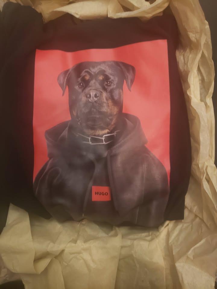 Hugo Boss Doodie Rottweiler Hoodie, Size Small. New w/Tags.