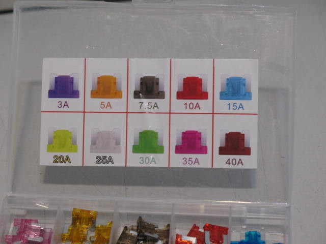 100 Pieces Mini Profile Car Fuses Set, BRAND NEW - photo 5