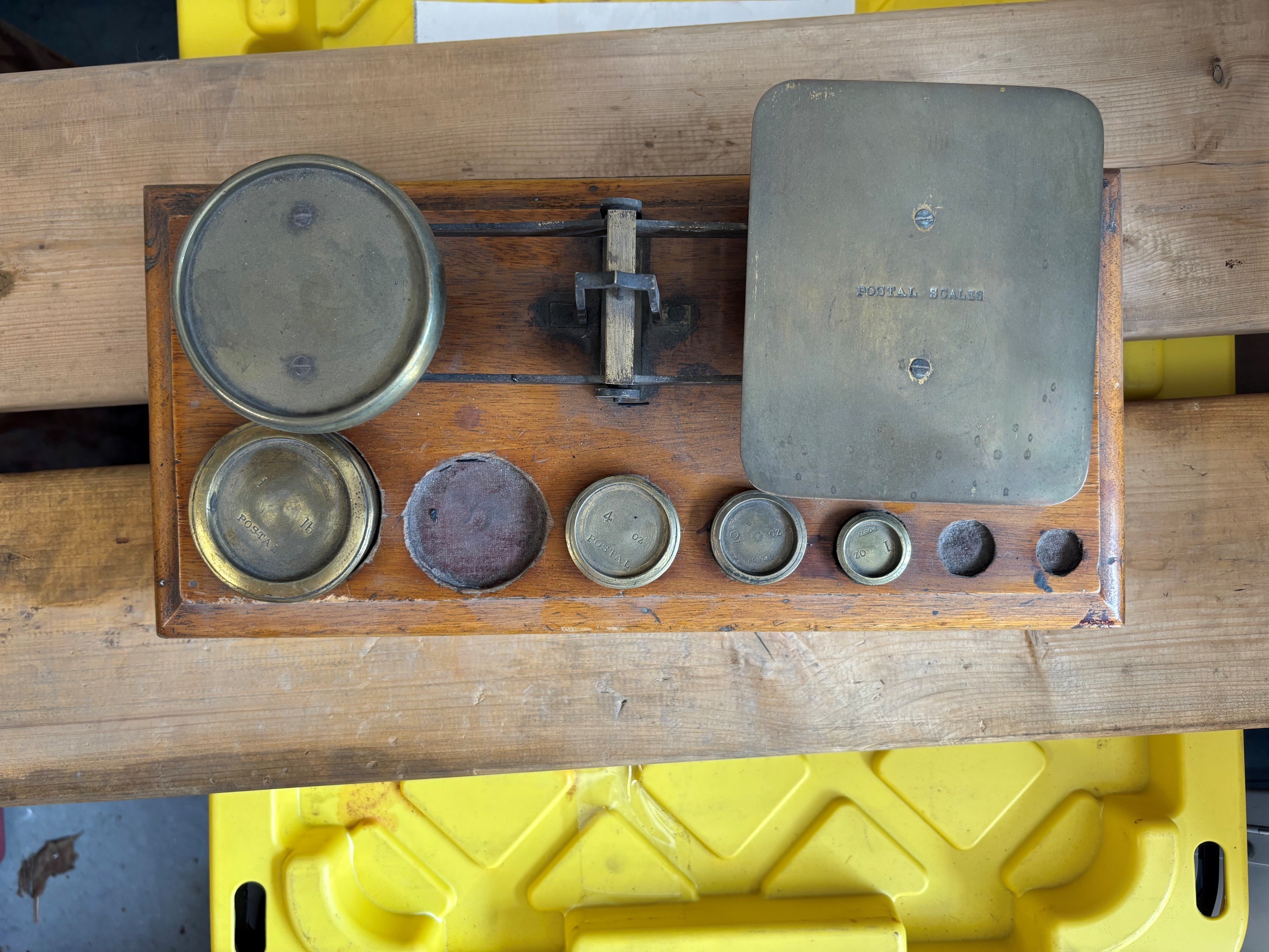 Vintage Postal Scale with Weights - photo 2