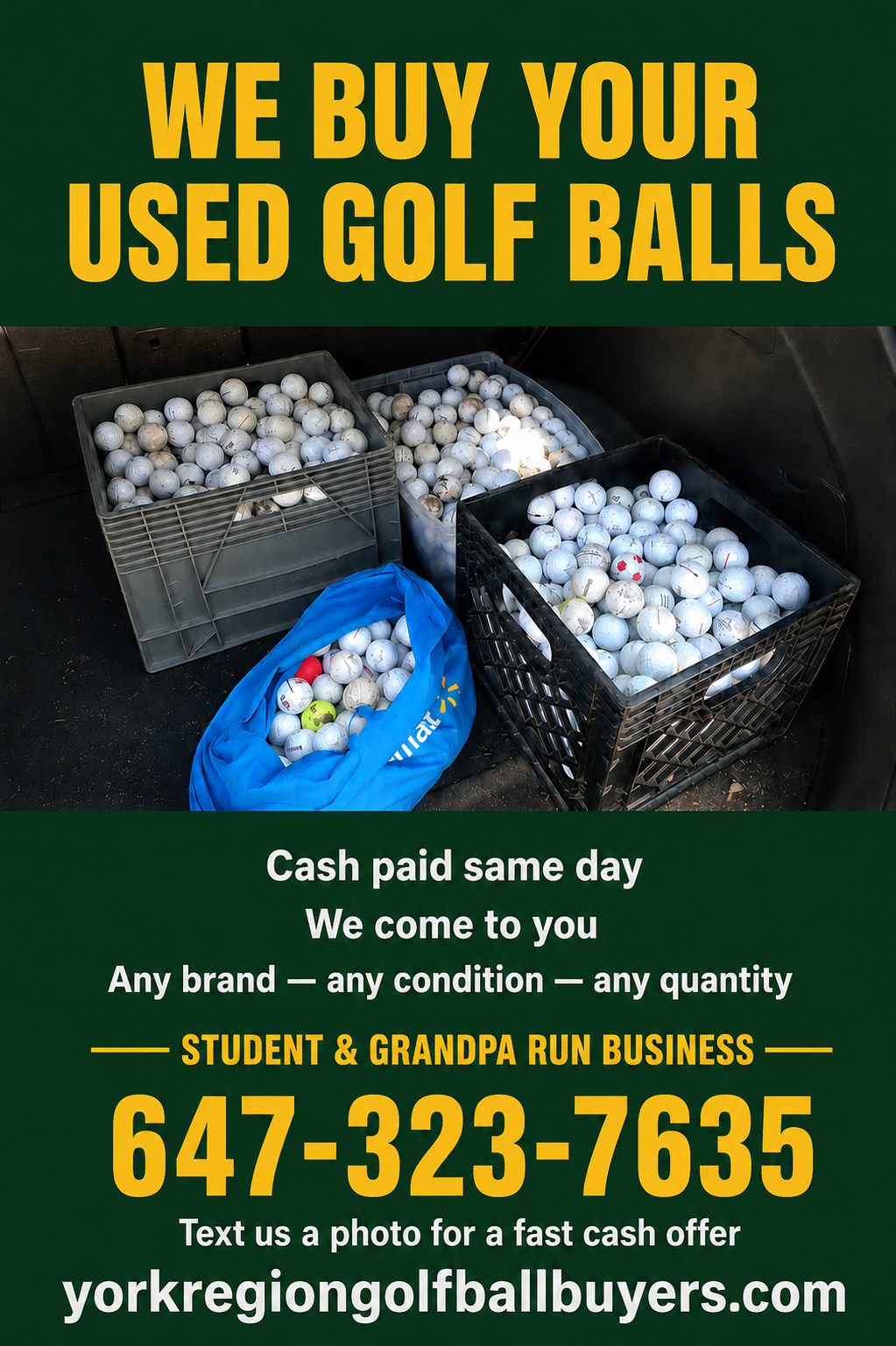 Have Old Golf Balls Taking Up Space? We’ll Buy Them