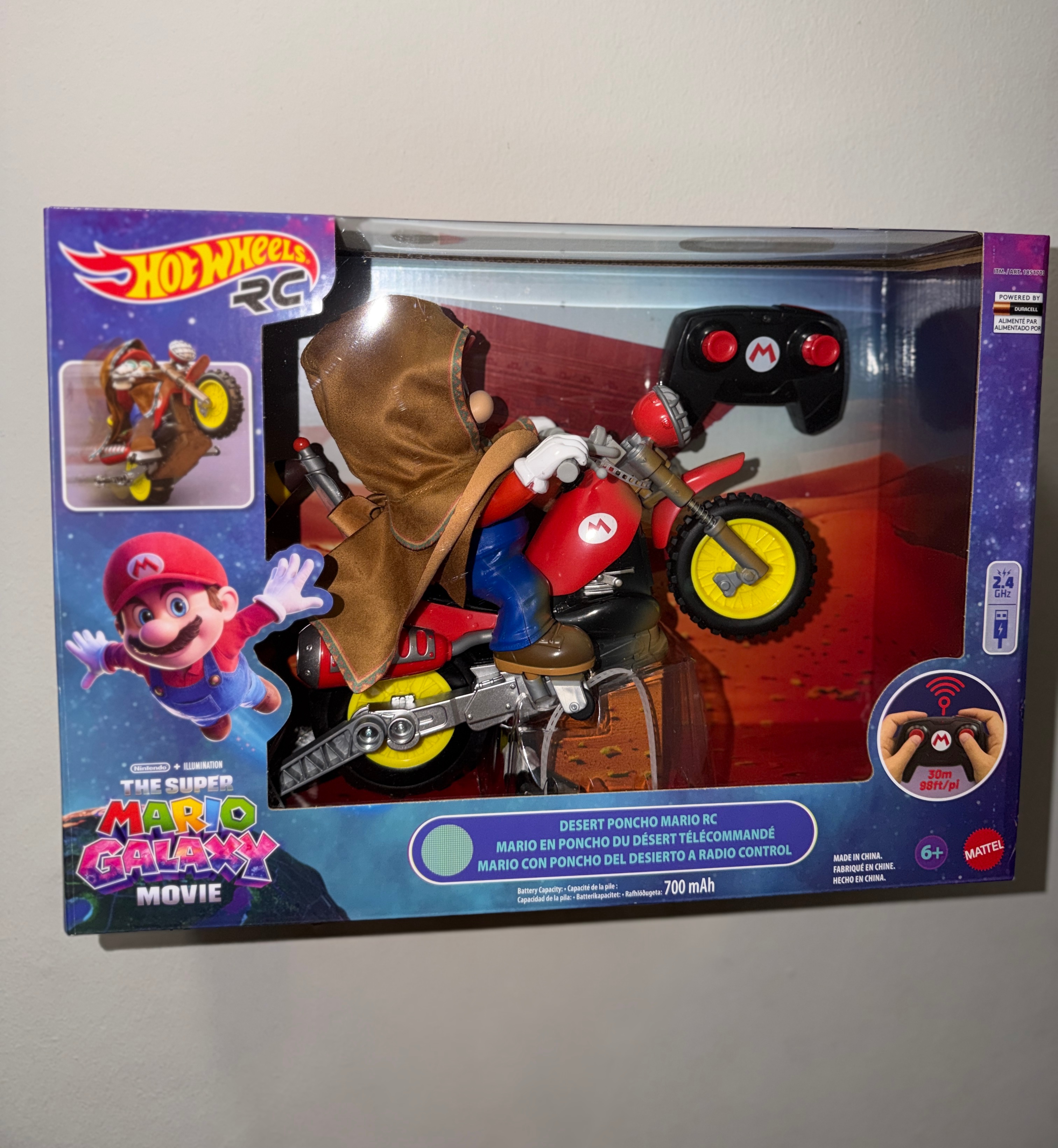 Hot Wheels RC Super Mario Desert Poncho Mario – Brand New