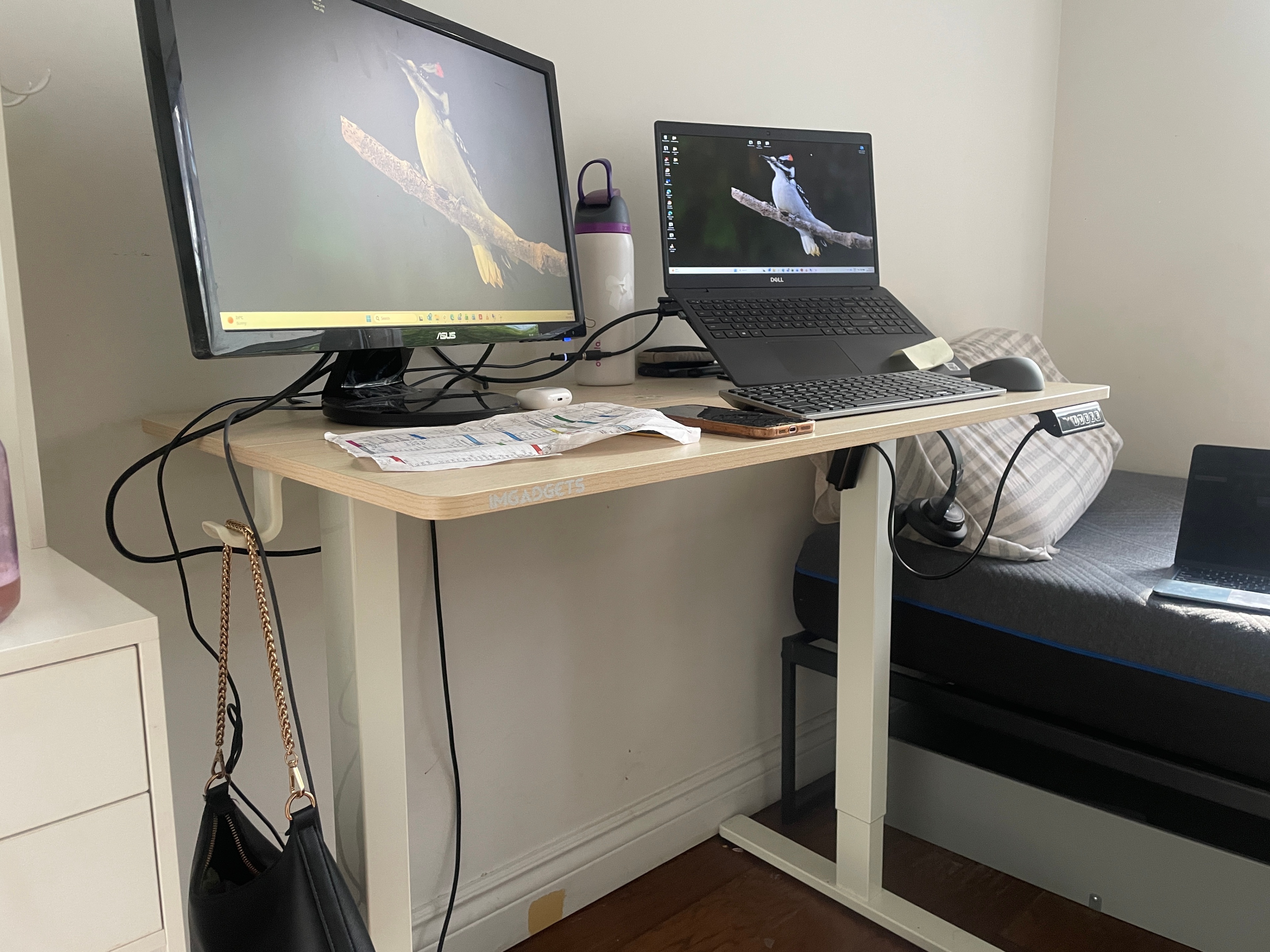 Electric Standing Desk + Office Chair – Like New! - photo 3