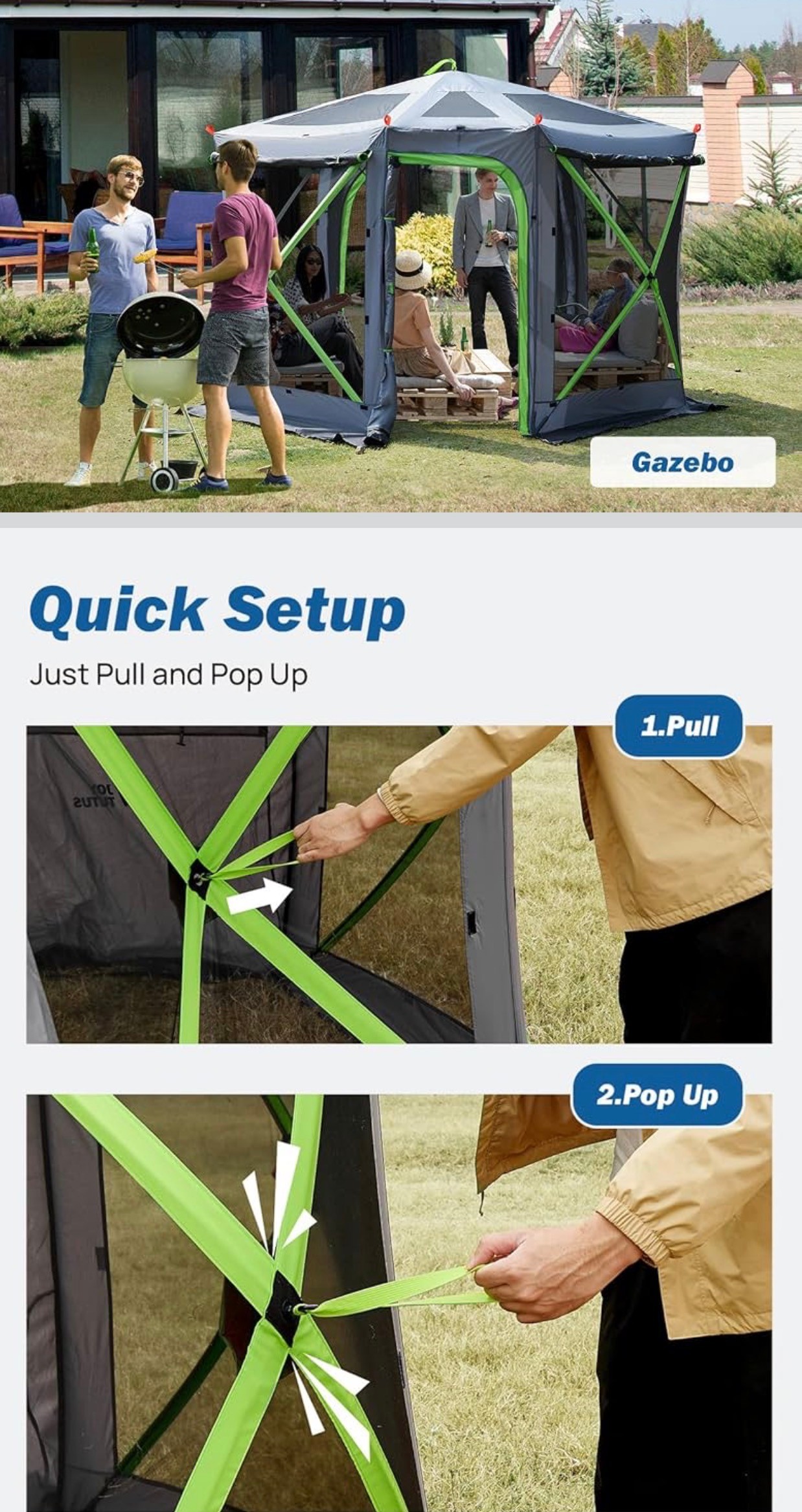 Dual-Use Pop up SUV Tent Heavy Duty - photo 4