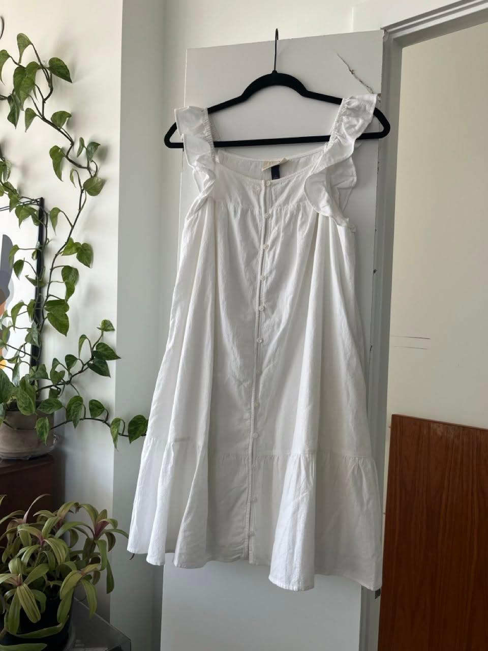White linen dress, S/M