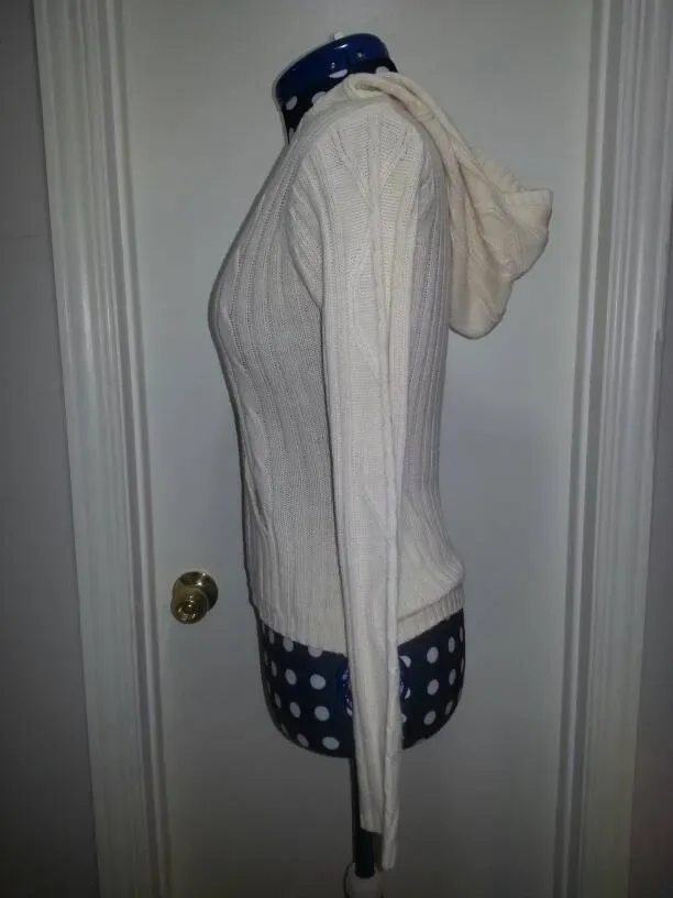 Digital - White Knitted Hoodie (Size Small) - photo 2