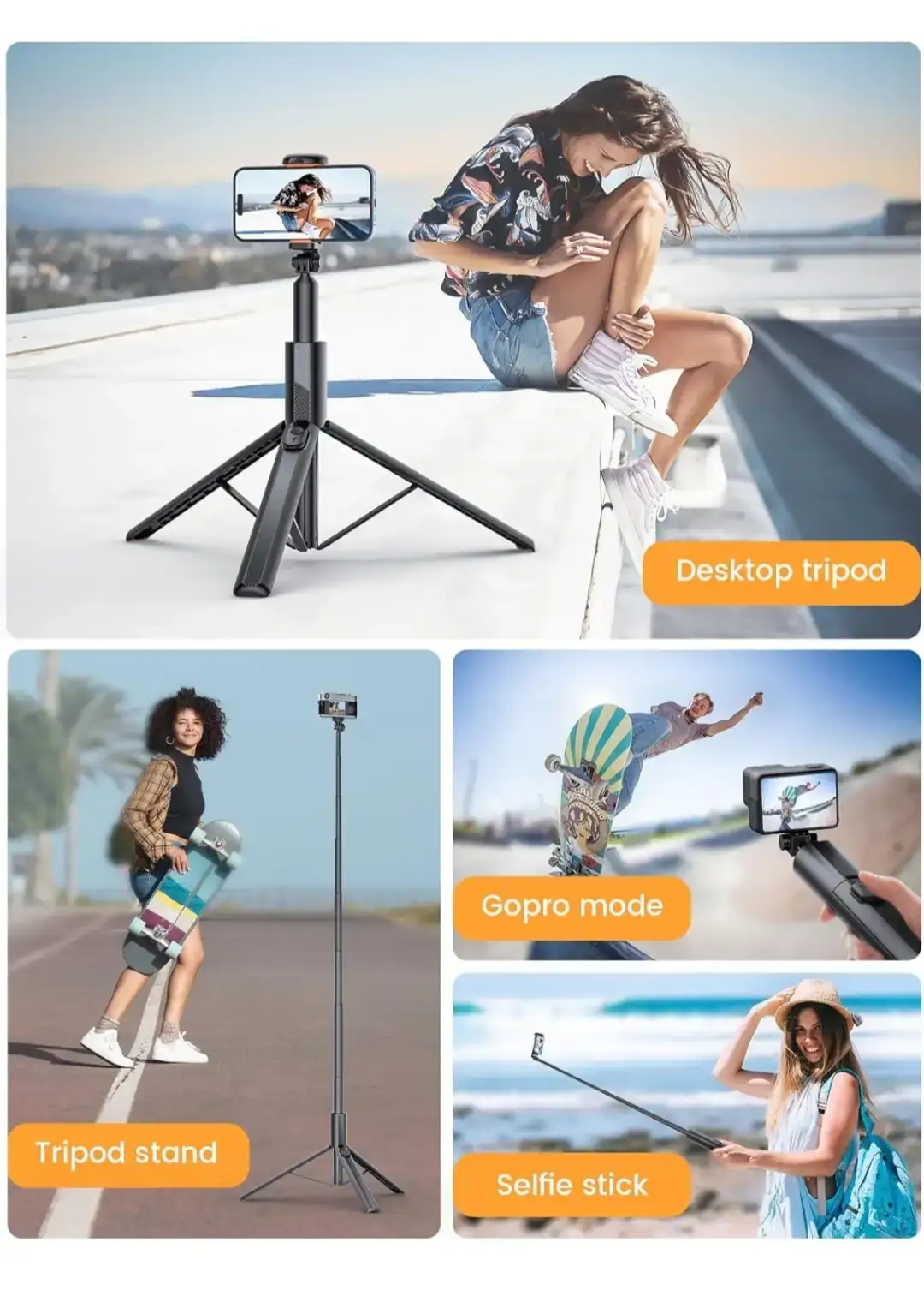 ANXRE 71" Extendable Selfie Stick Tripod Stand - photo 5