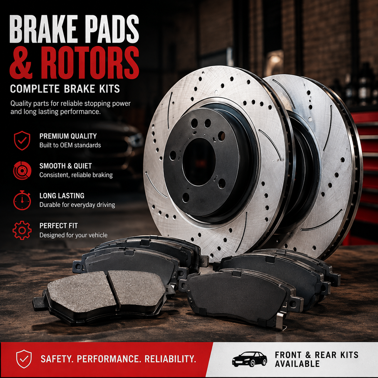 Complete Brake Pads & Rotors Kit