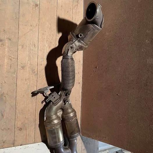 2022–2024 VW Golf R Mk8 OEM Downpipe with Catalytic Converter