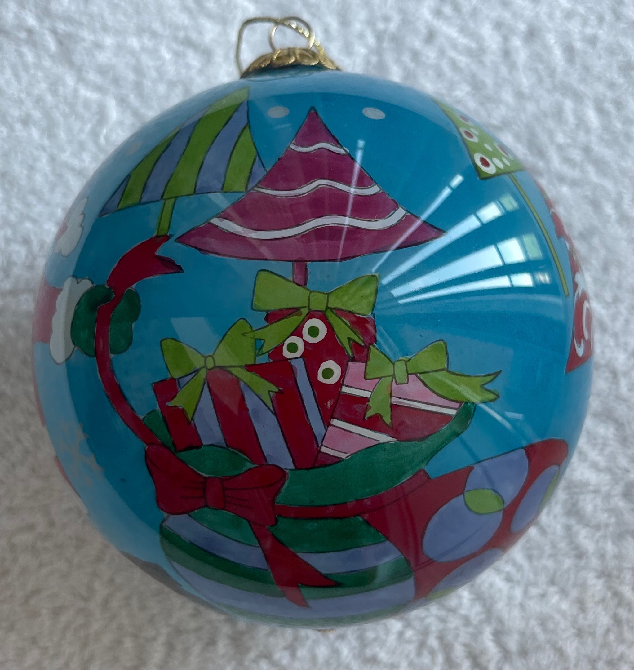 Pair 2007 Pier 1 Li Bien Hand-Painted Santa Ornaments 4" NIB - photo 4