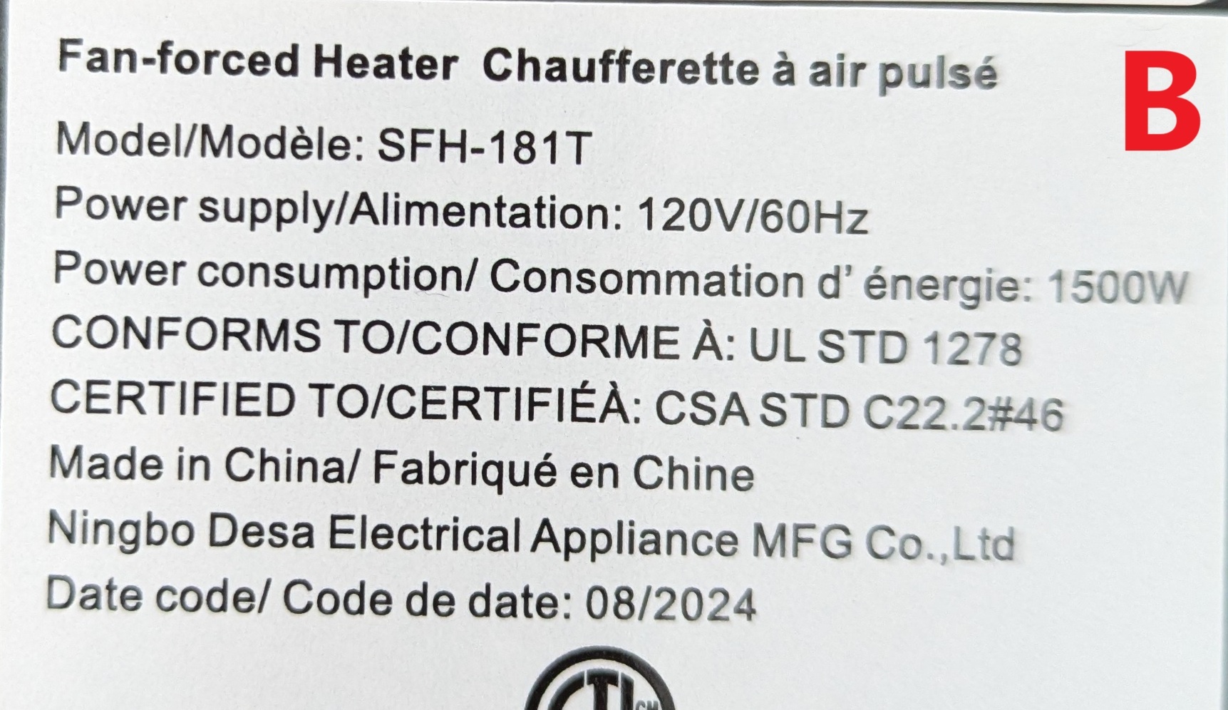 Small Portable Space Electric Fan-Forced Heater Heating - photo 4