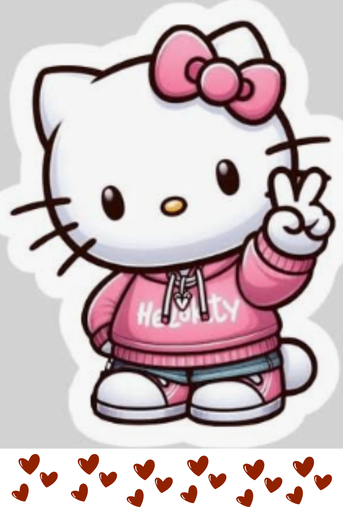 Big Value Color Hello Kitty Stickers Set Vol 2 (6 Sheets) - photo 2