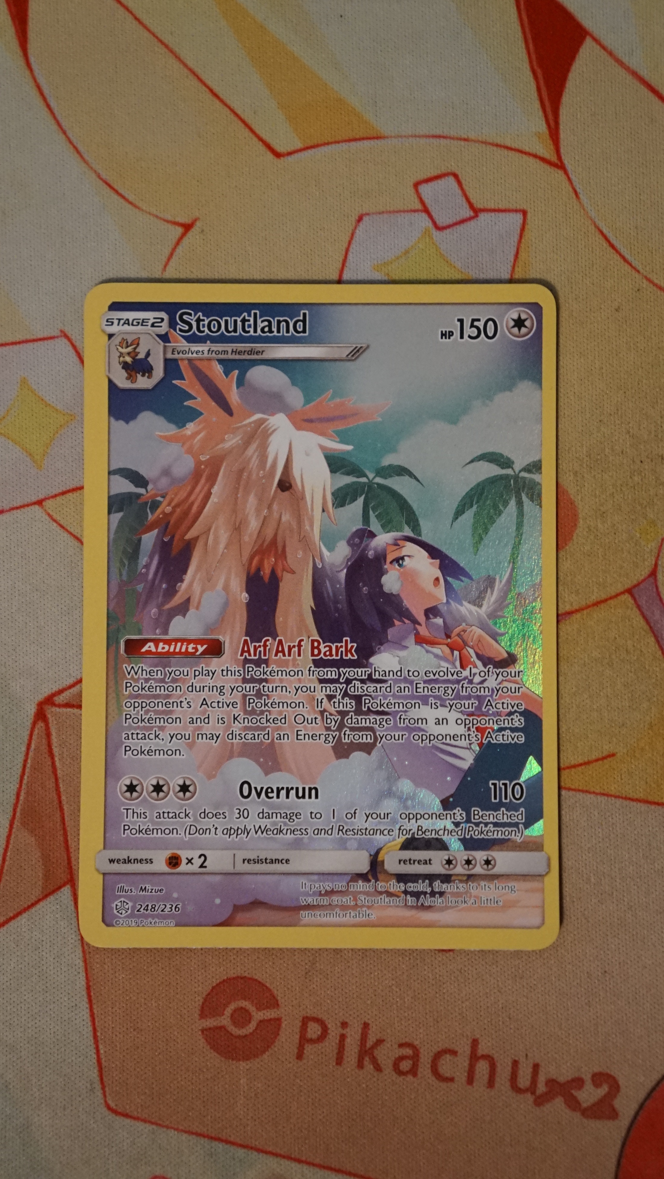 Pokemon Stoutland 248/236 Cosmic Eclipse NM - photo 3