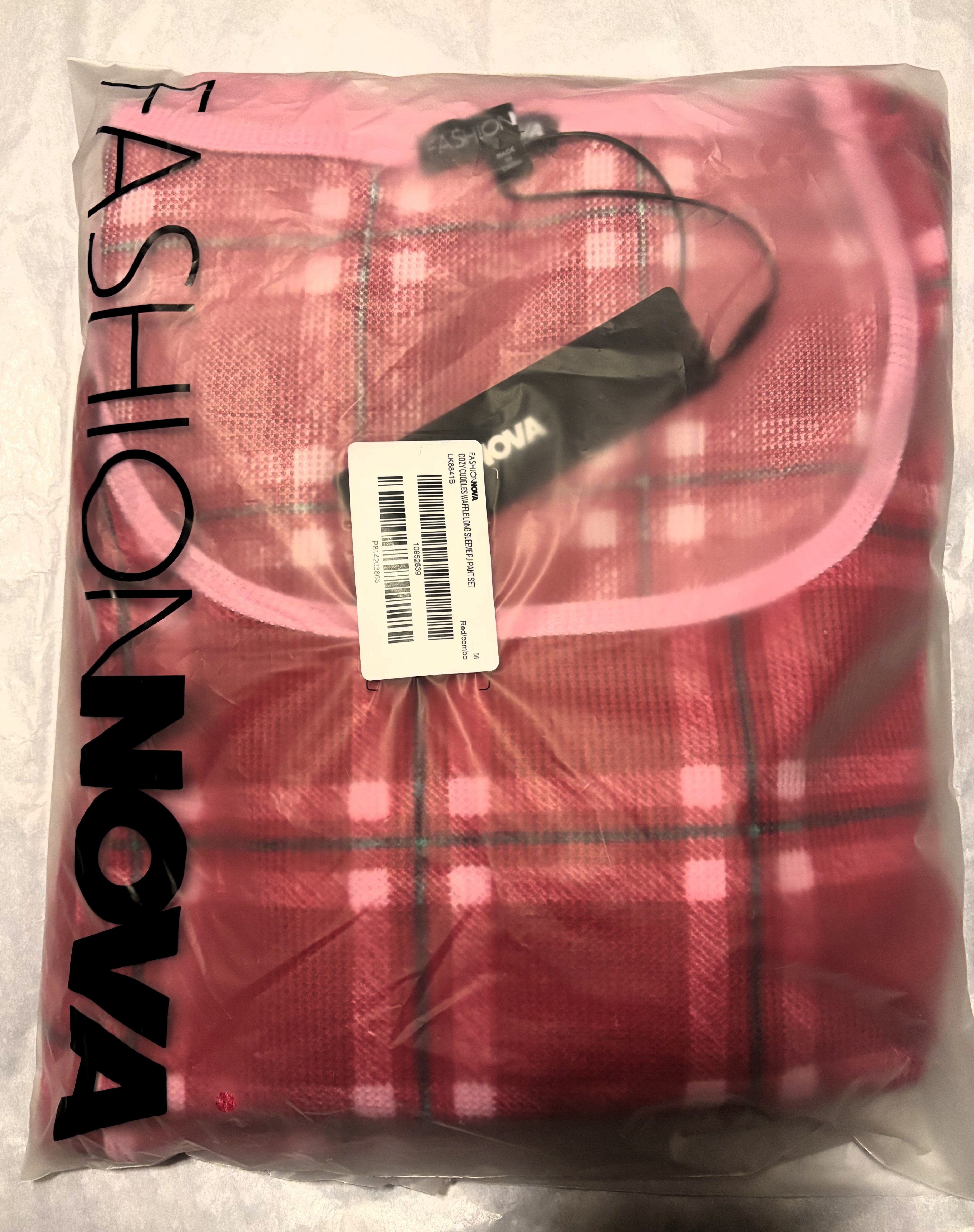 FashionNova-Cozy Cuddles Waffle Long Sleeve PJ Pant Set - photo 4
