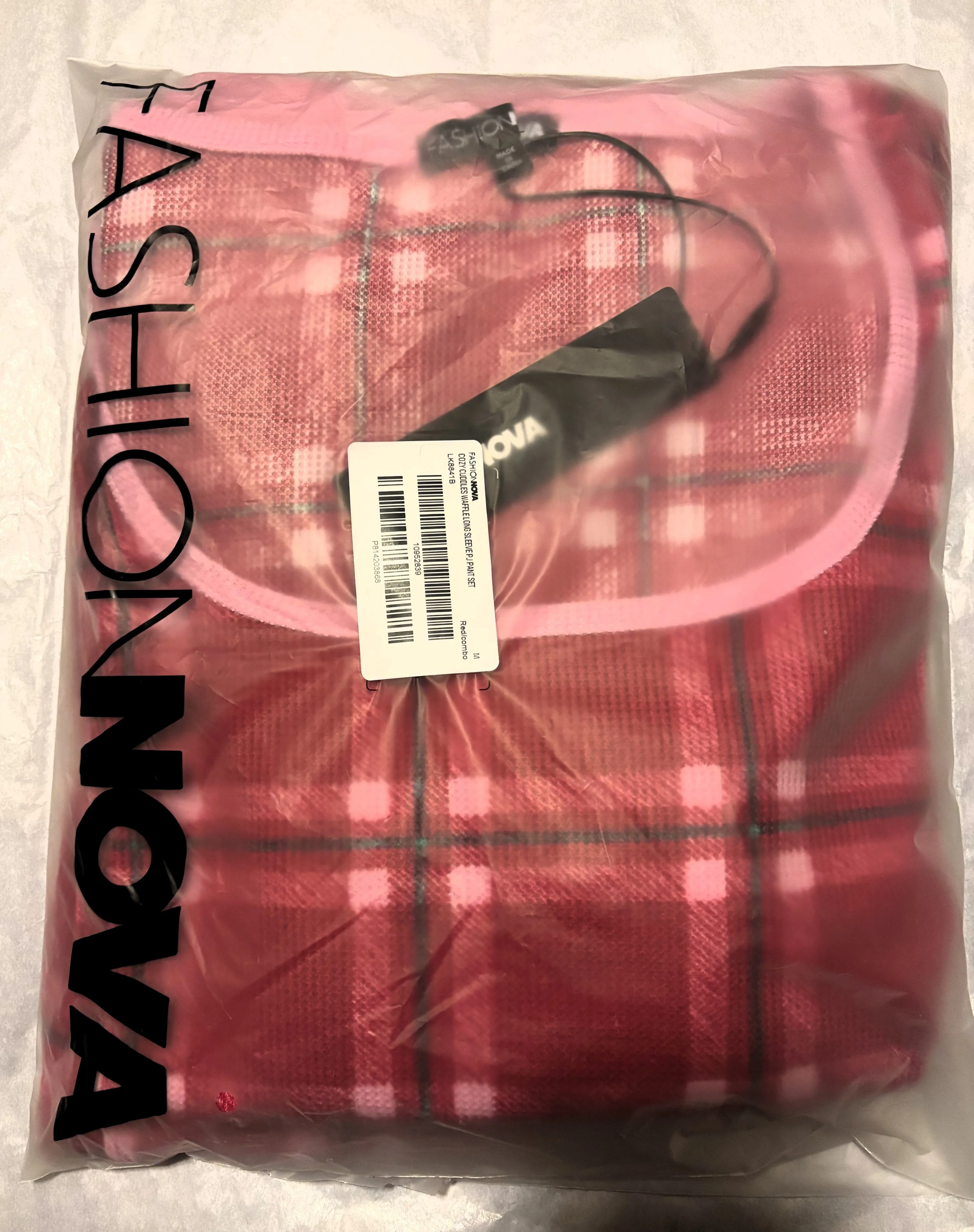 FashionNova-Cozy Cuddles Waffle Long Sleeve PJ Pant Set - photo 4