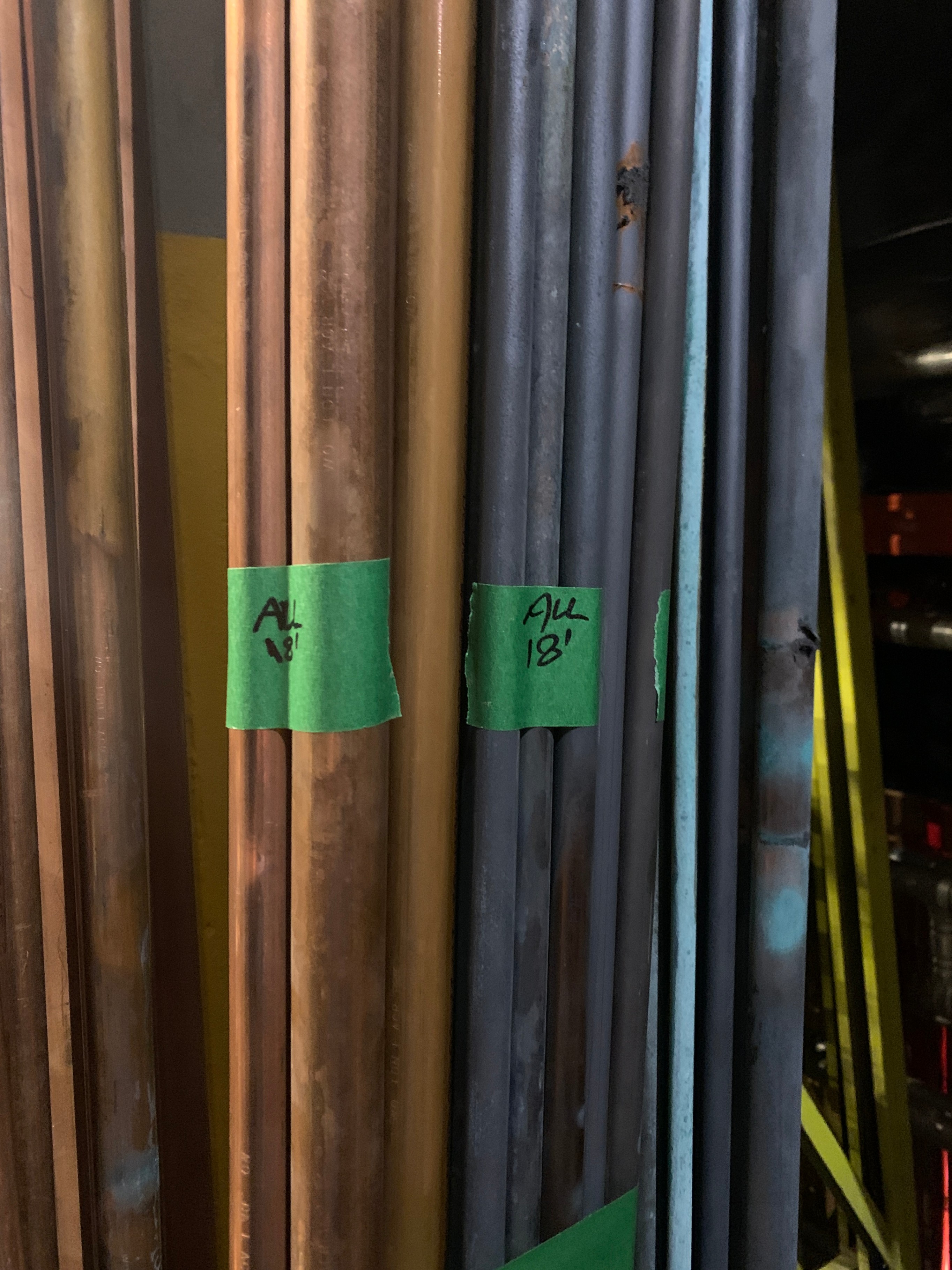 Reclaimed Type L Copper Pipe Tubing – Assorted Sizes 1/2"–2.5"