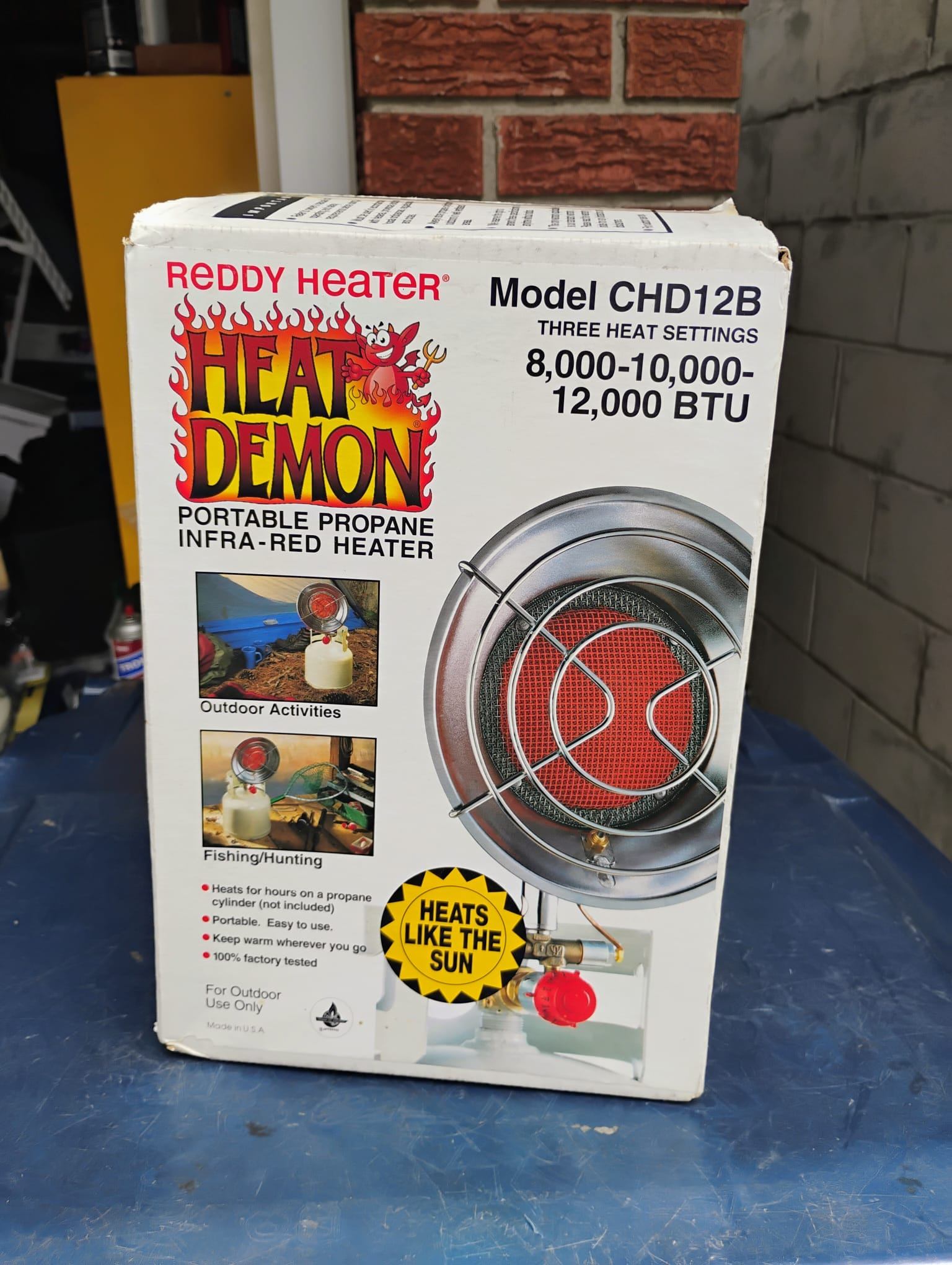 REDDY HEATER Heat Demon Portable Propane Heater Model HD12