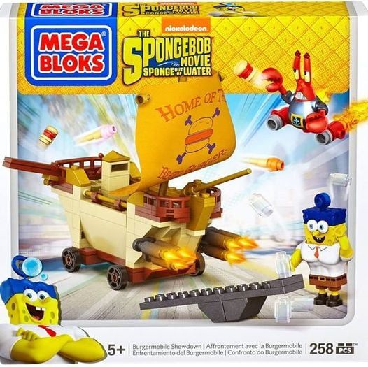 Mega Bloks SpongeBob Burgermobile Showdown Building Set BNIB