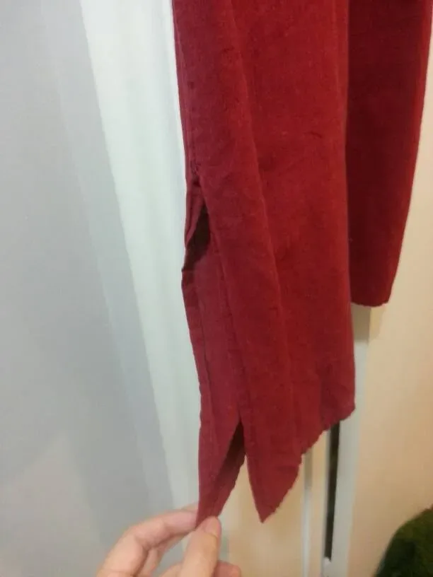 Great Red Indian Shirt /dress With Slitted Sides And Decal - photo 3